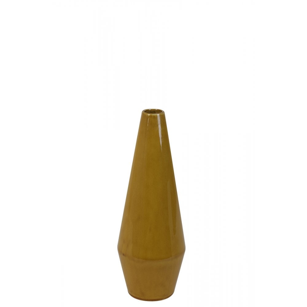 Vase 14.5x41.5cm Isidoro Ceramics Ocher Yellow