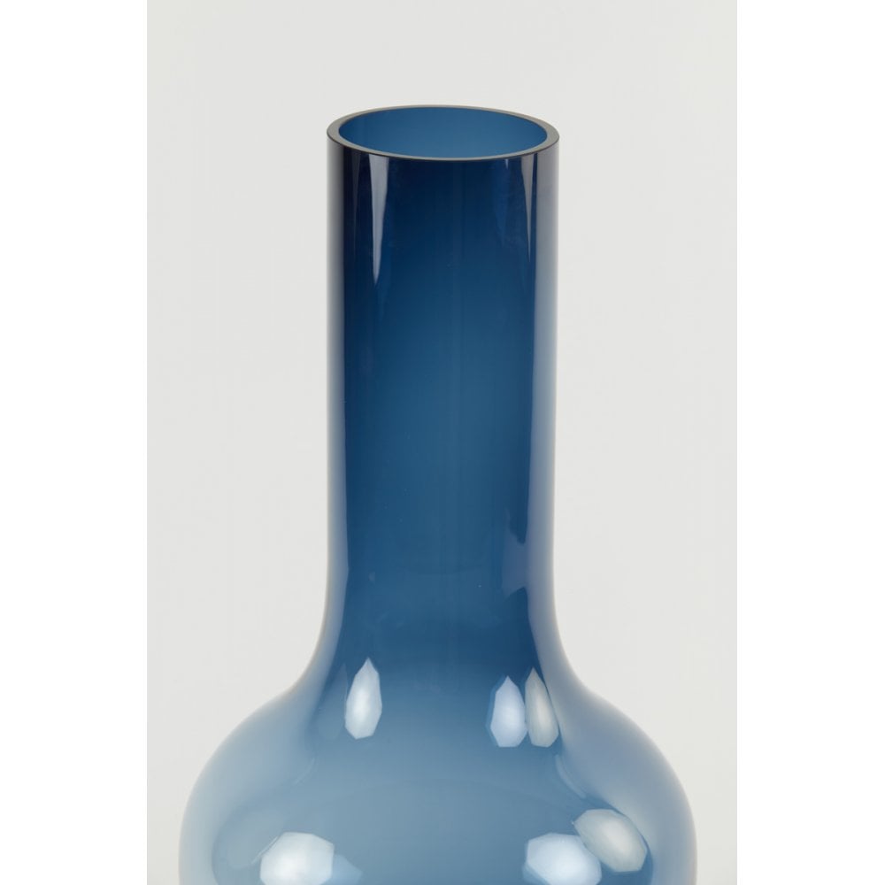 Vase 28x62.5cm Kaela Glass Navy Blue