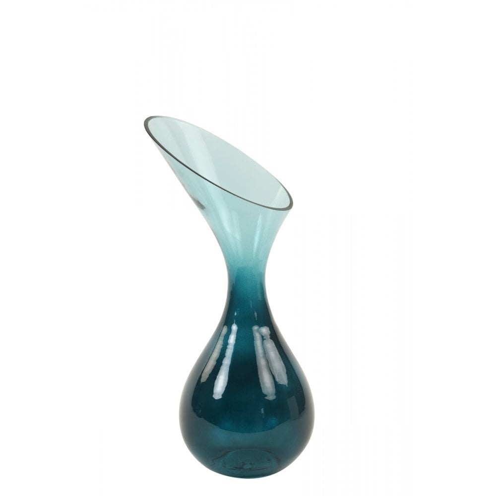 Vase 16x33cm Herley Glass Petrol