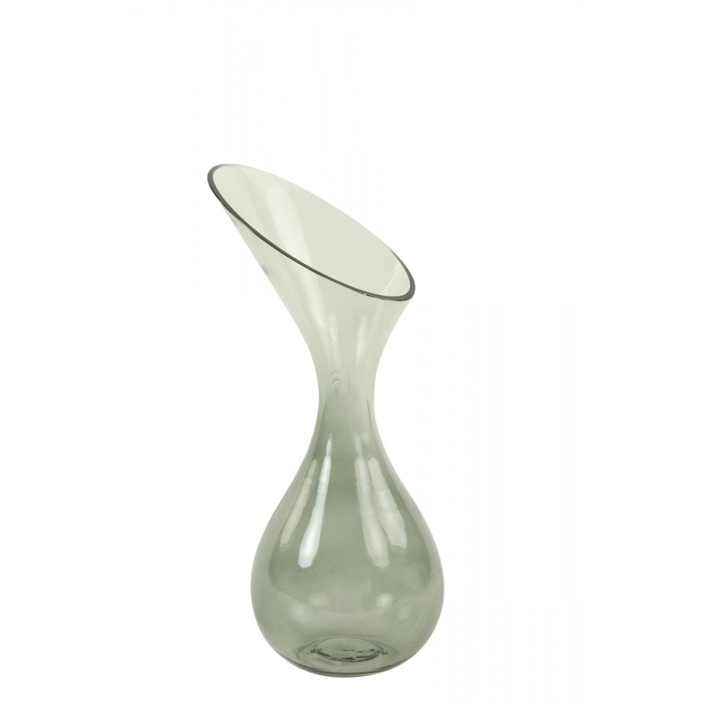 Vase 16x33cm Herley Glass Grey Green