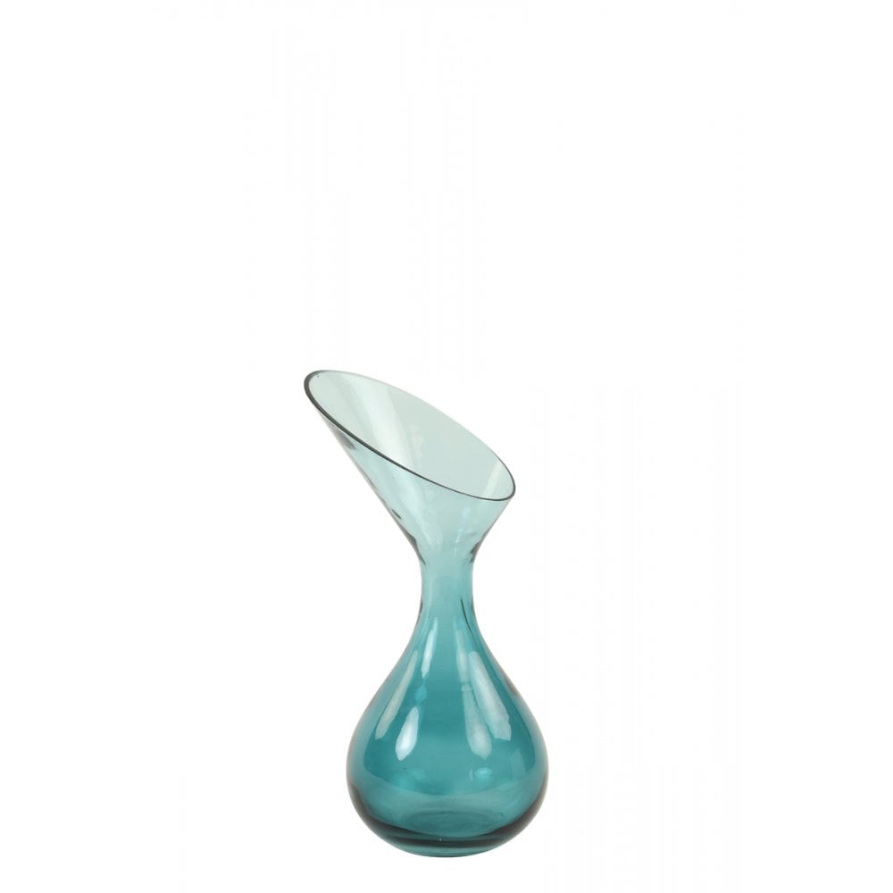 Vase 13x25cm Herley Glass Petrol