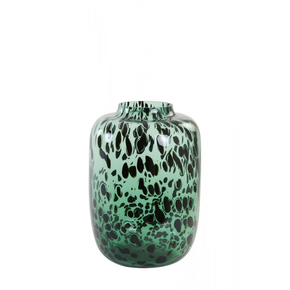 Vase 24x34cm Kobala Glass Green-Black