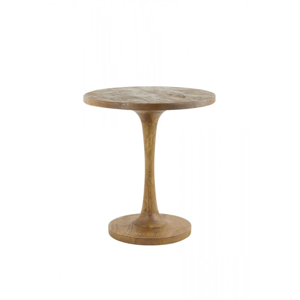 Side Table 50x55cm Bicaba Wood Dark Brown