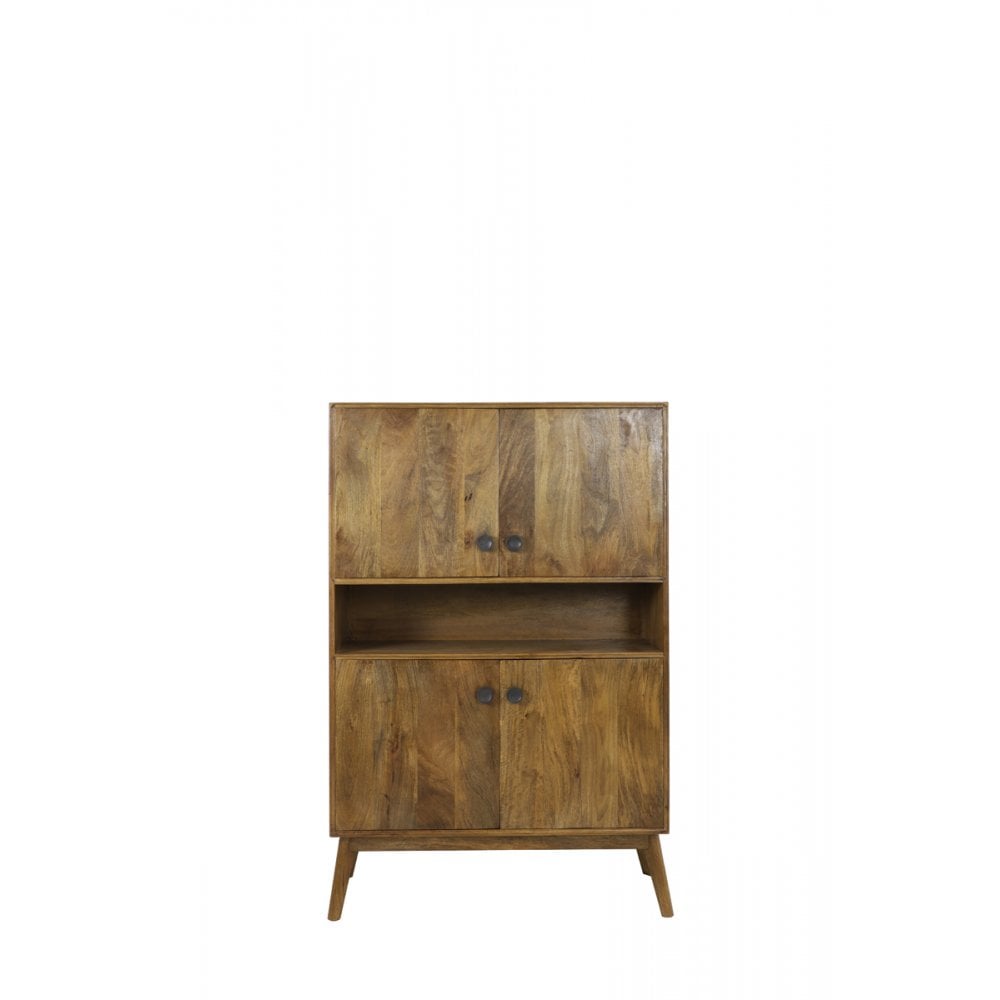Cabinet 104x40x158cm Espita Wood Oil Brown