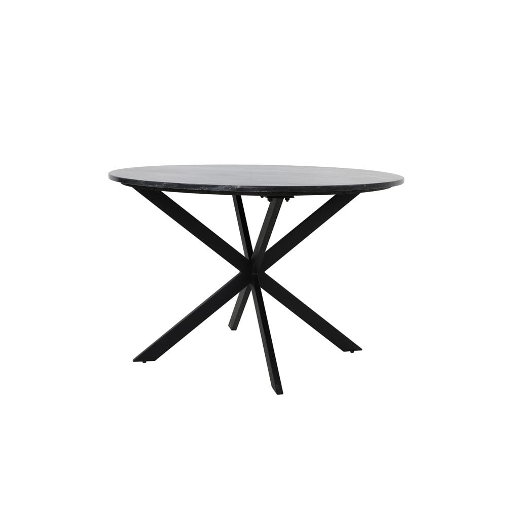 Dining Table 120x78cm Tomochi Marble Black+Black