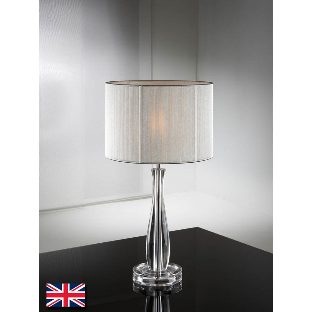 Lin Clear Table Lamp W/Shade