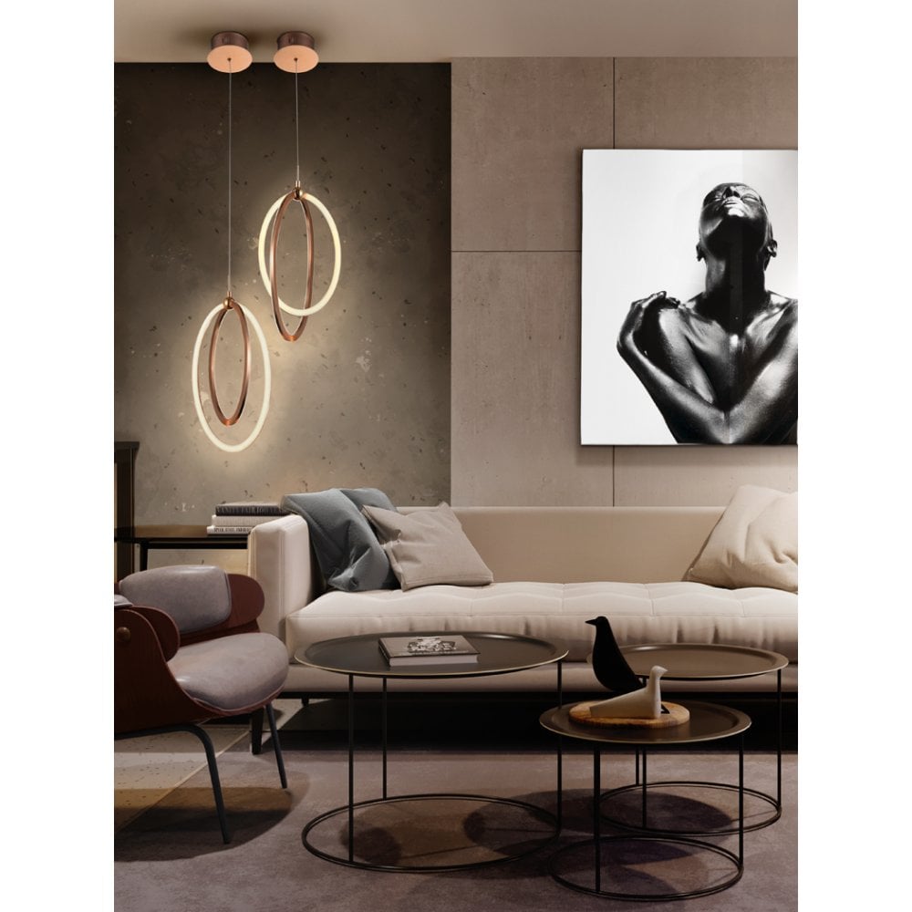 Ocellis LED Lamp, Ø22, Rose Gold