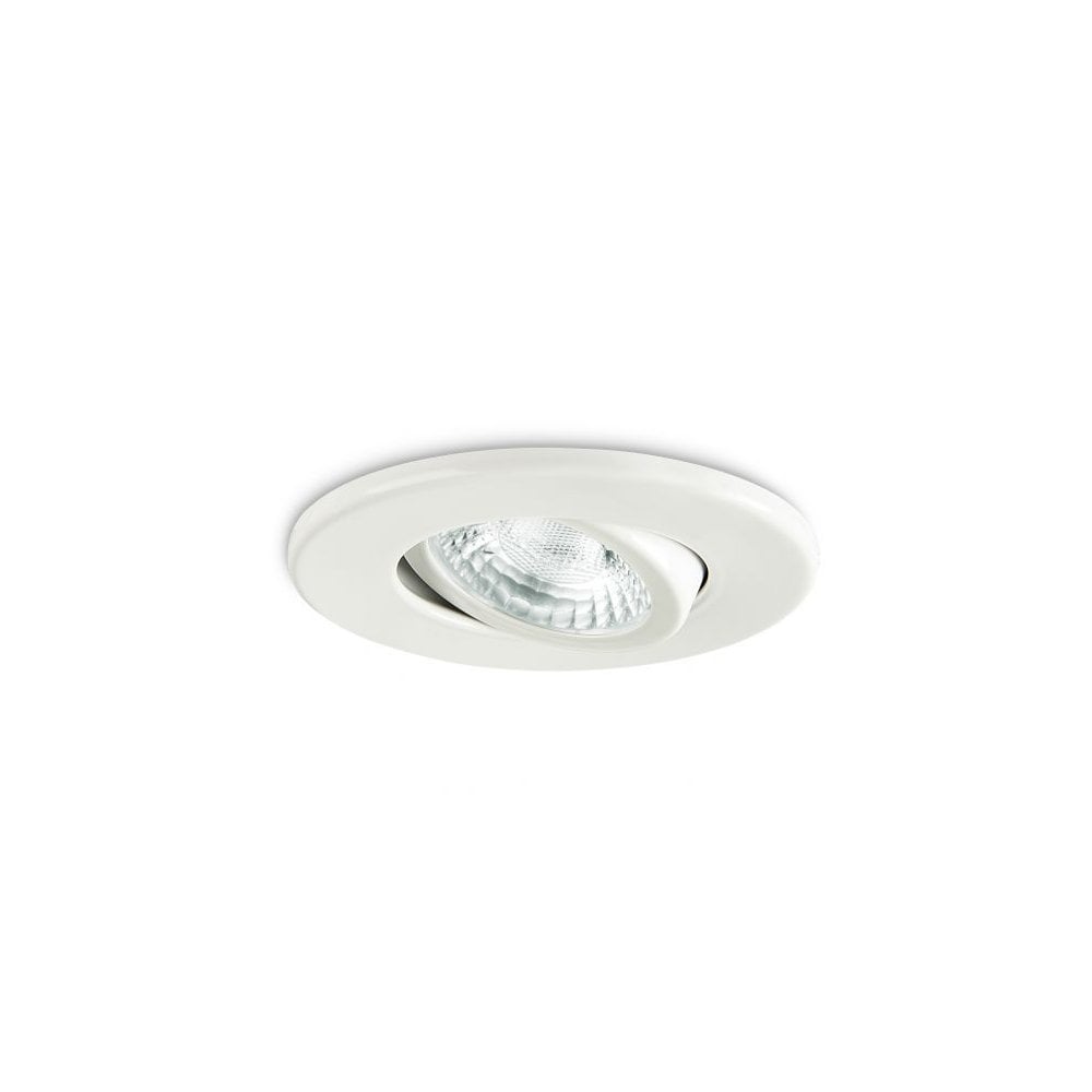 GU10 White Adjustable Fire Rated Downlight