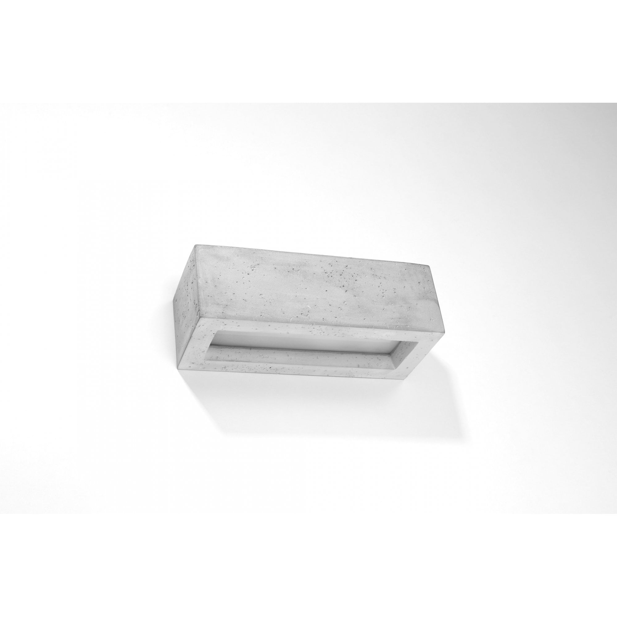 Vega 30 E27 LED Grey Concrete Glass Wall Light