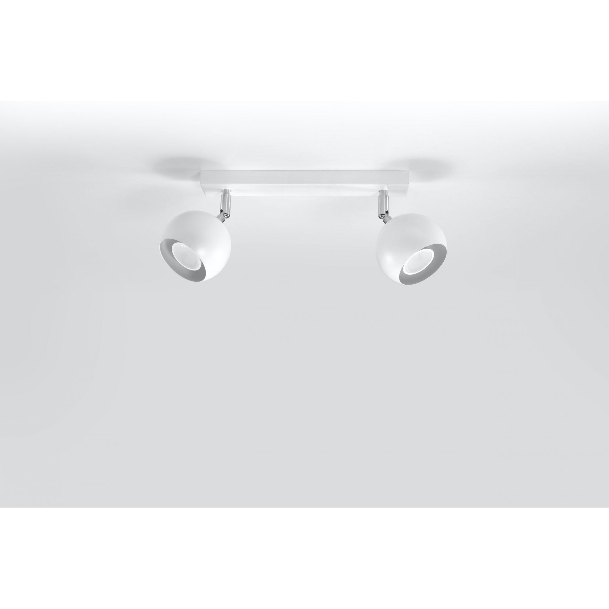 Steel Ceiling Light Oculare 2 White