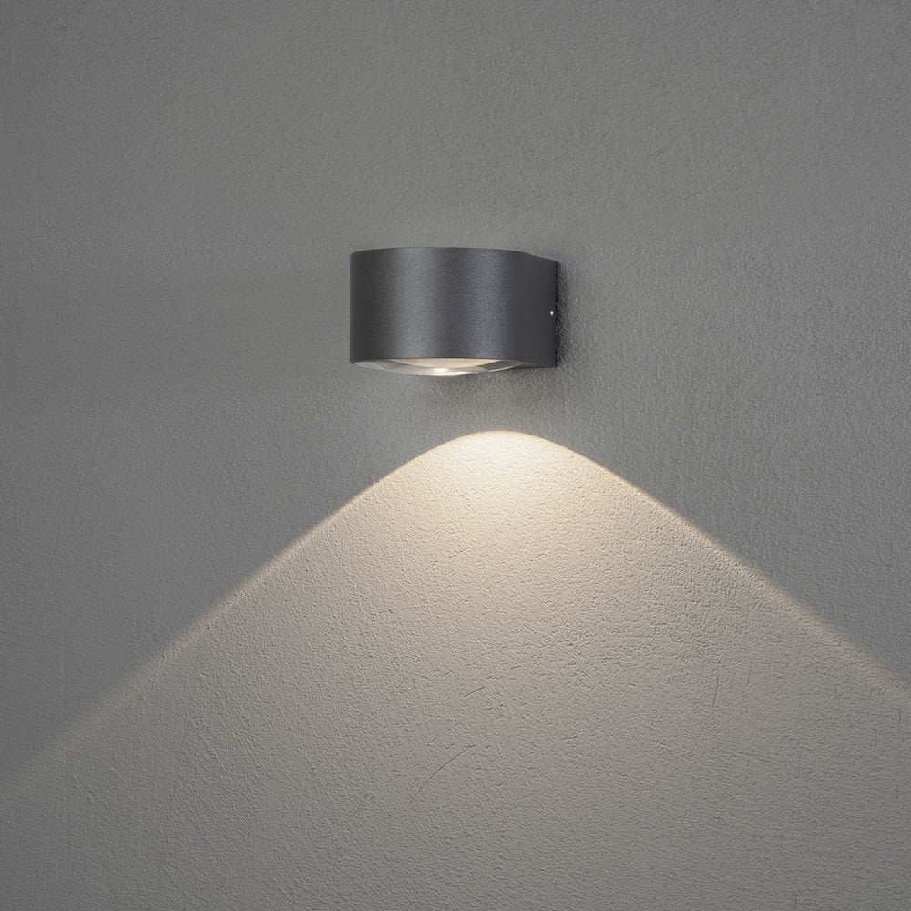 Gela wall down dark grey LED