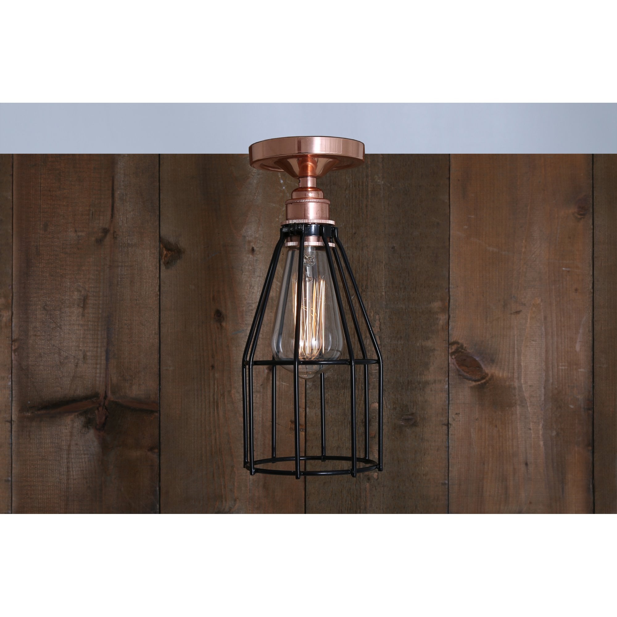 Lima Flush Cage Light Copper, Copper