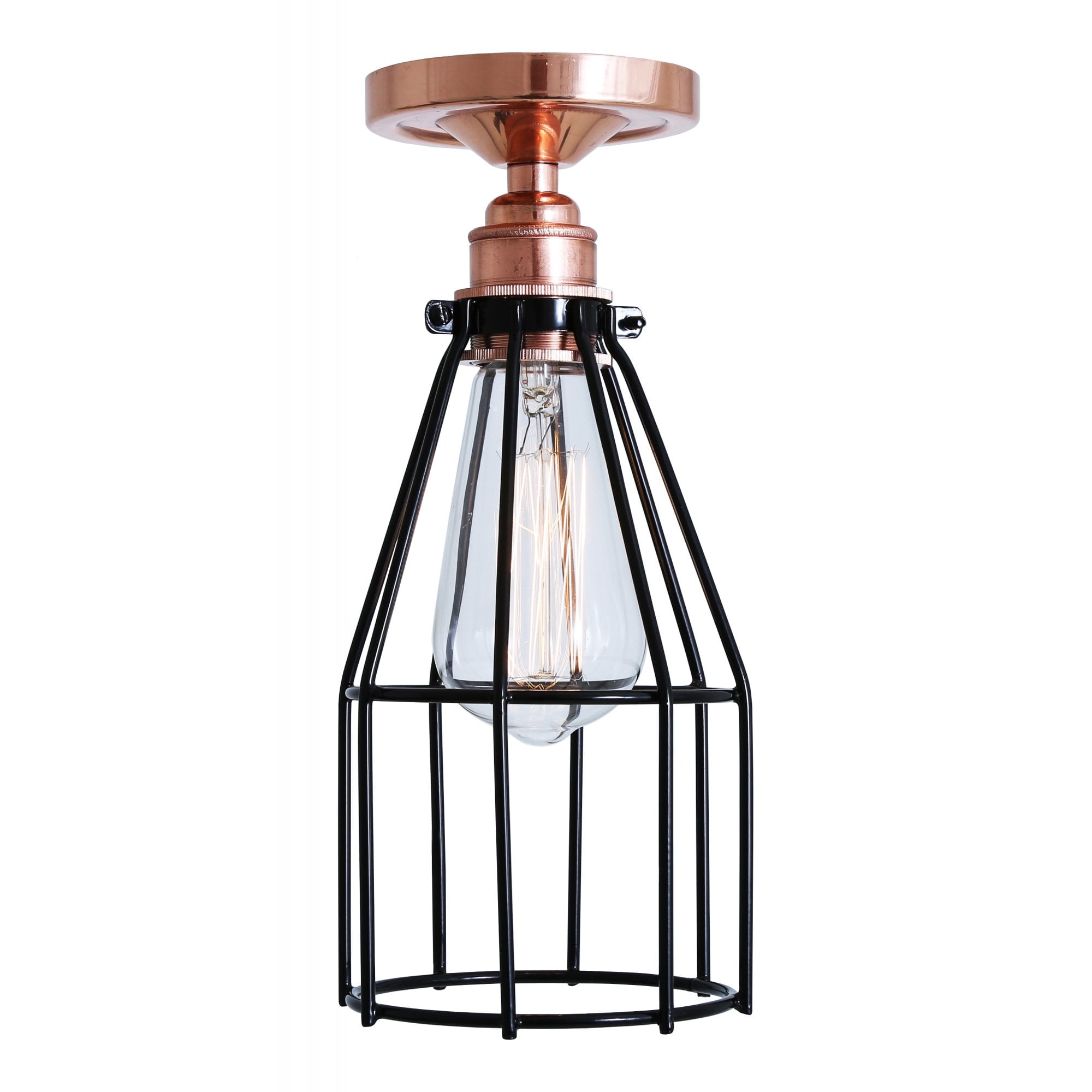 Lima Flush Cage Light Copper, Copper