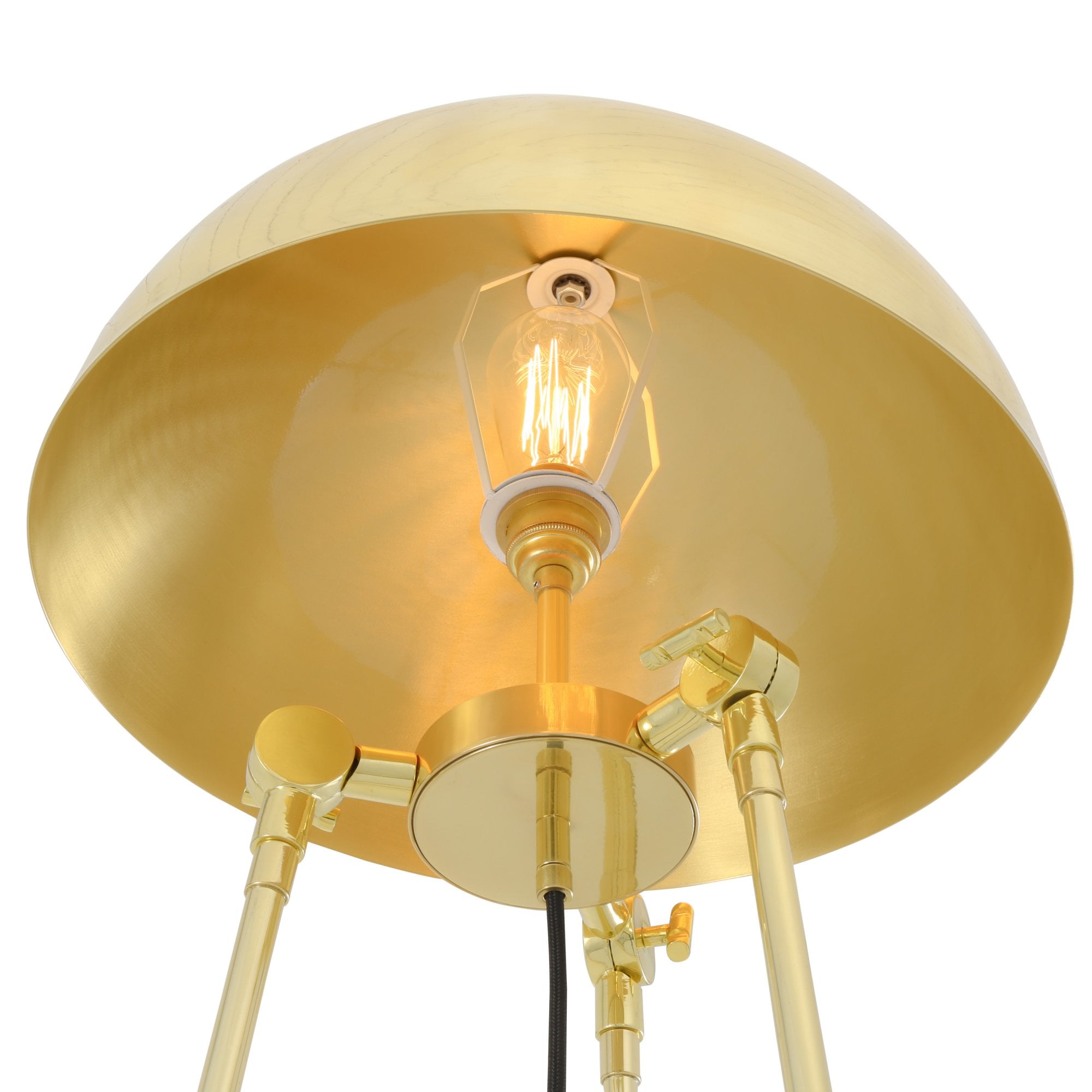 Maua Floor Lamp, Antique Brass