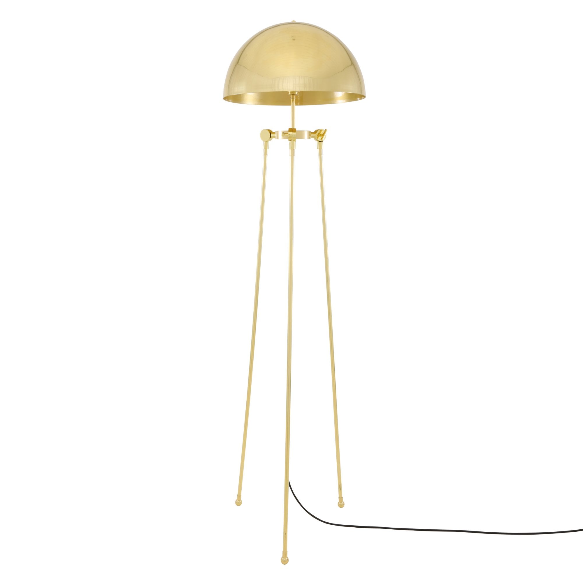 Maua Floor Lamp, Antique Brass