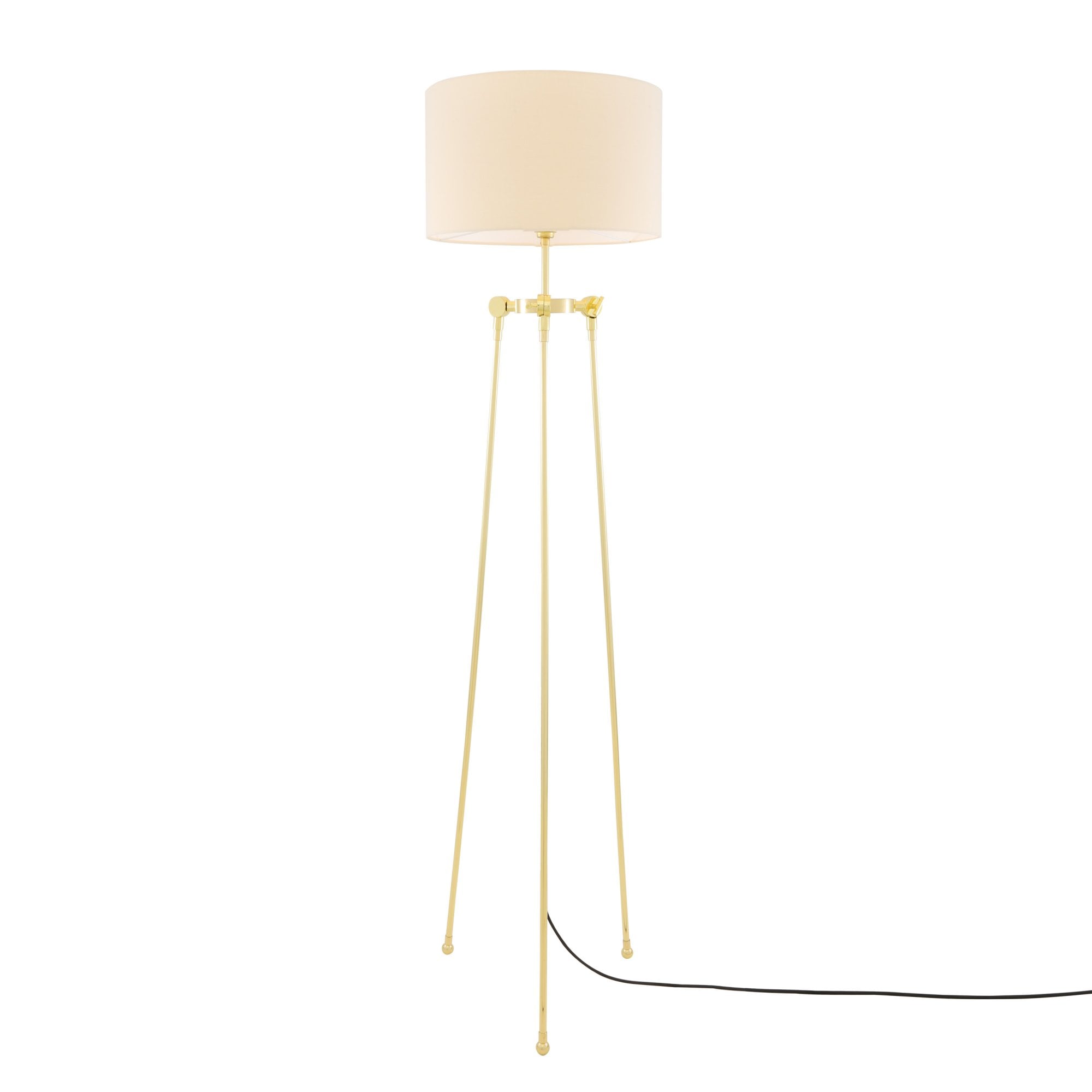 Erill Floor Lamp, Antique Brass