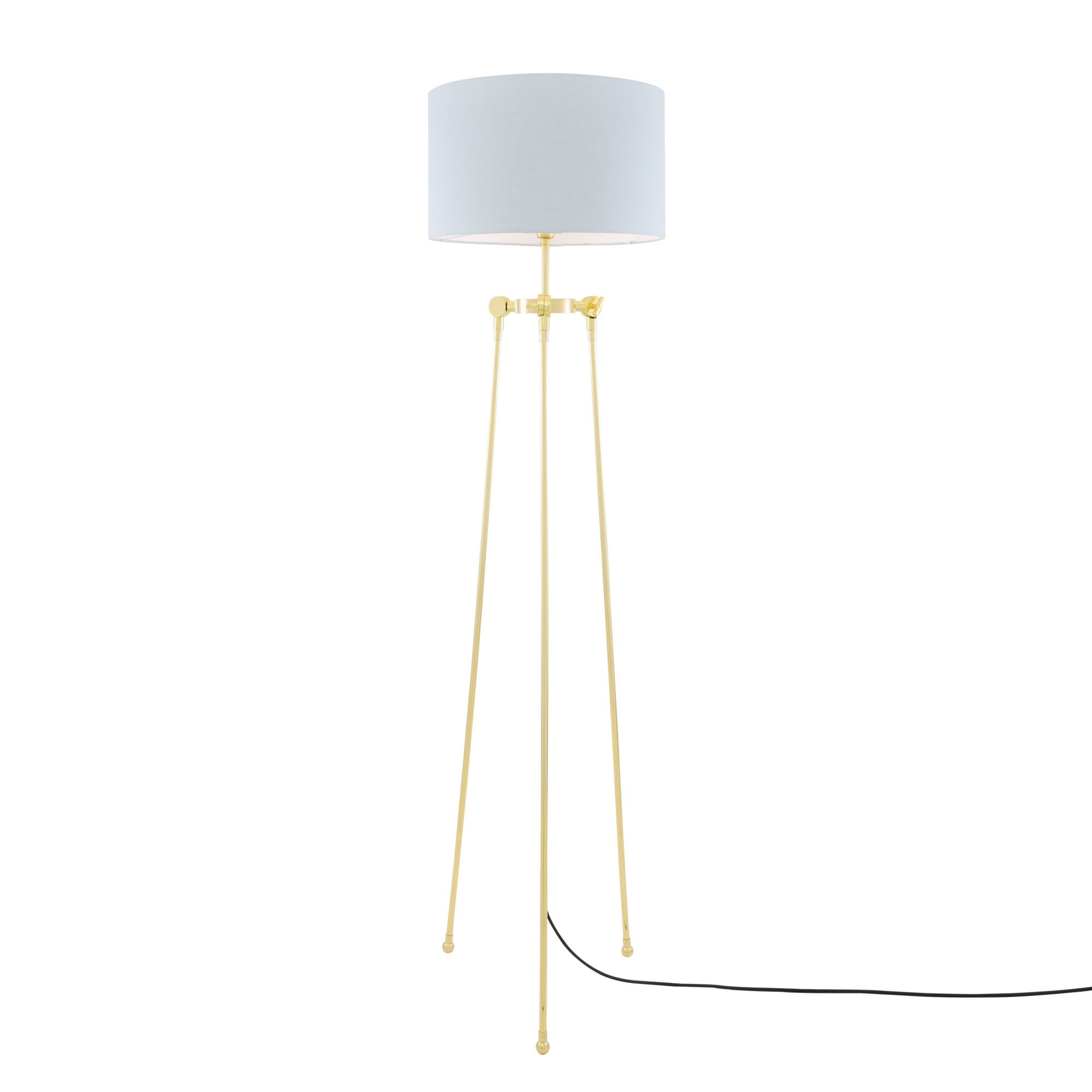 Erill Floor Lamp, Antique Brass