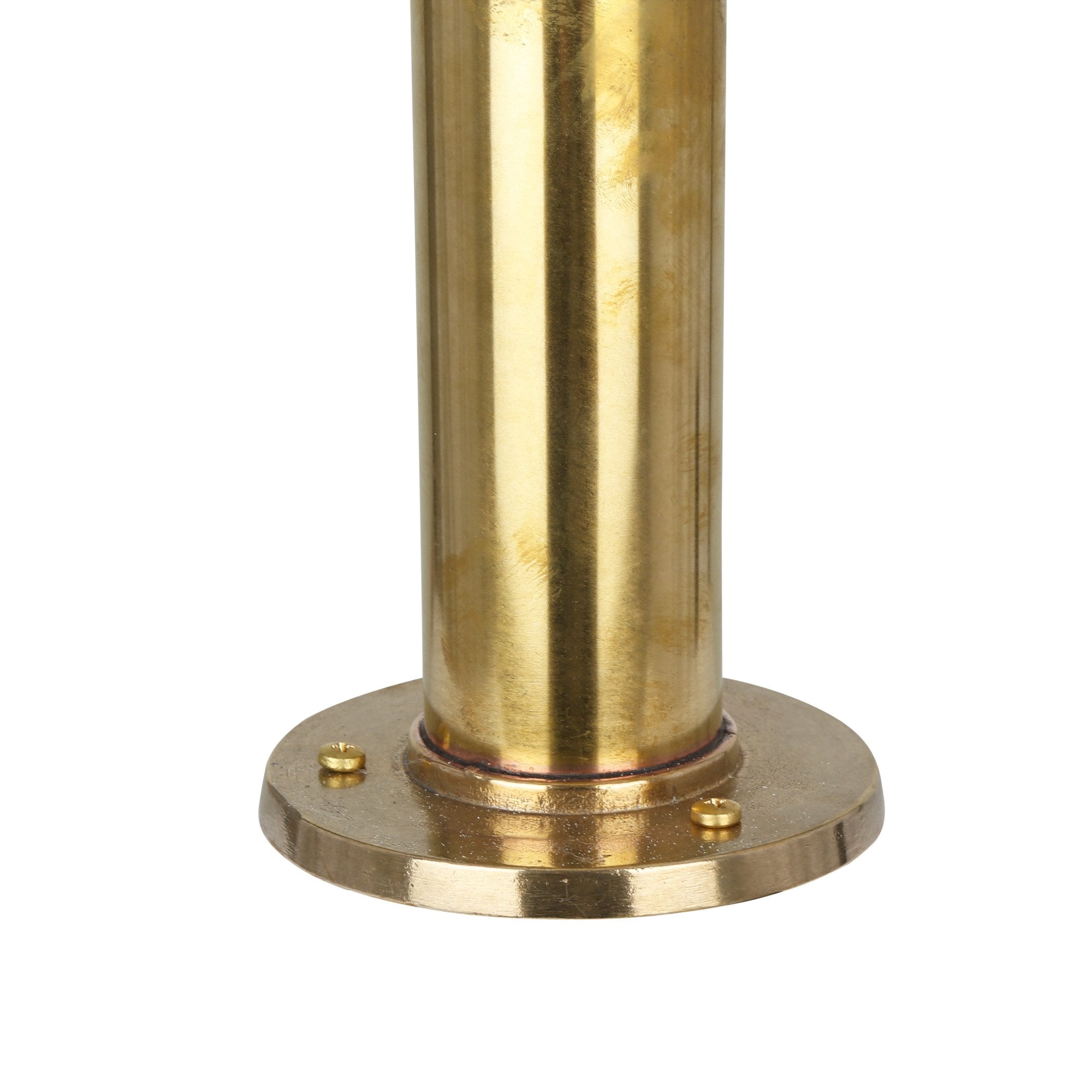 Yarrow Outdoor Bollard Light, Antique Brass