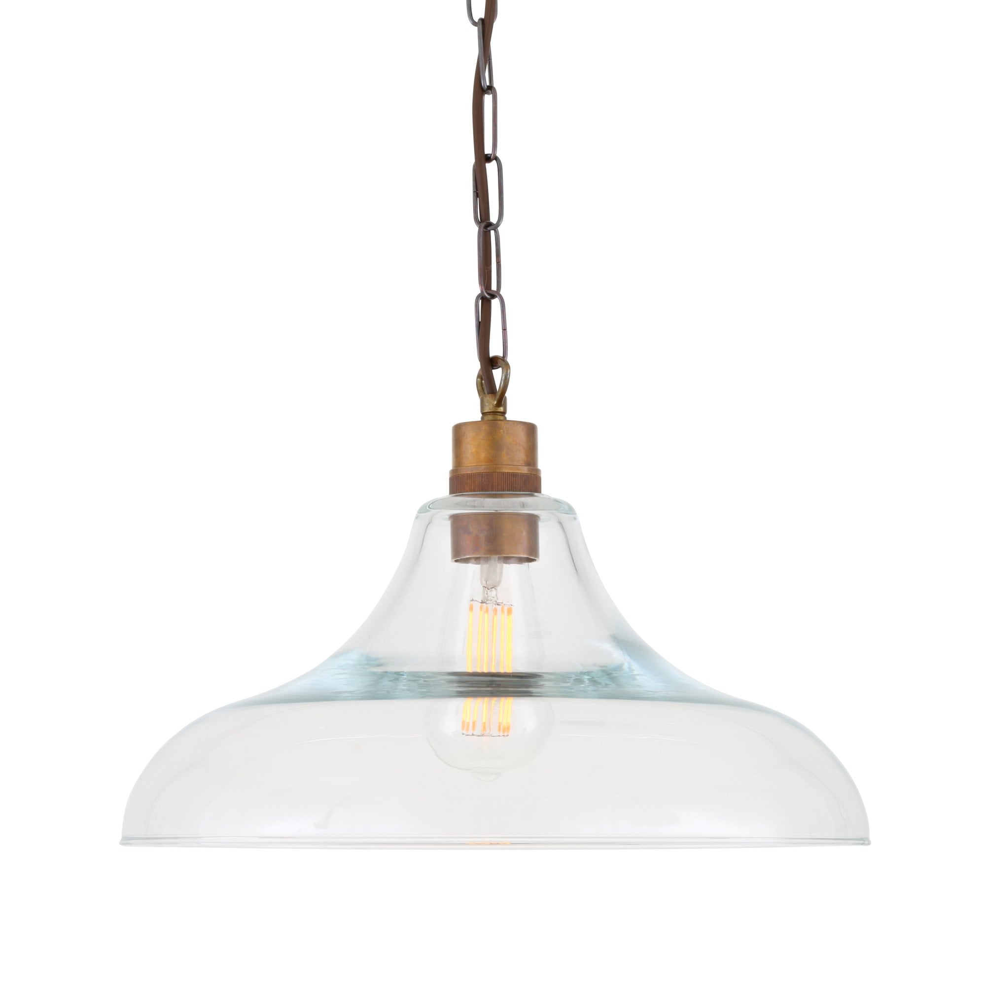 Clifton Pendant, Antique Brass