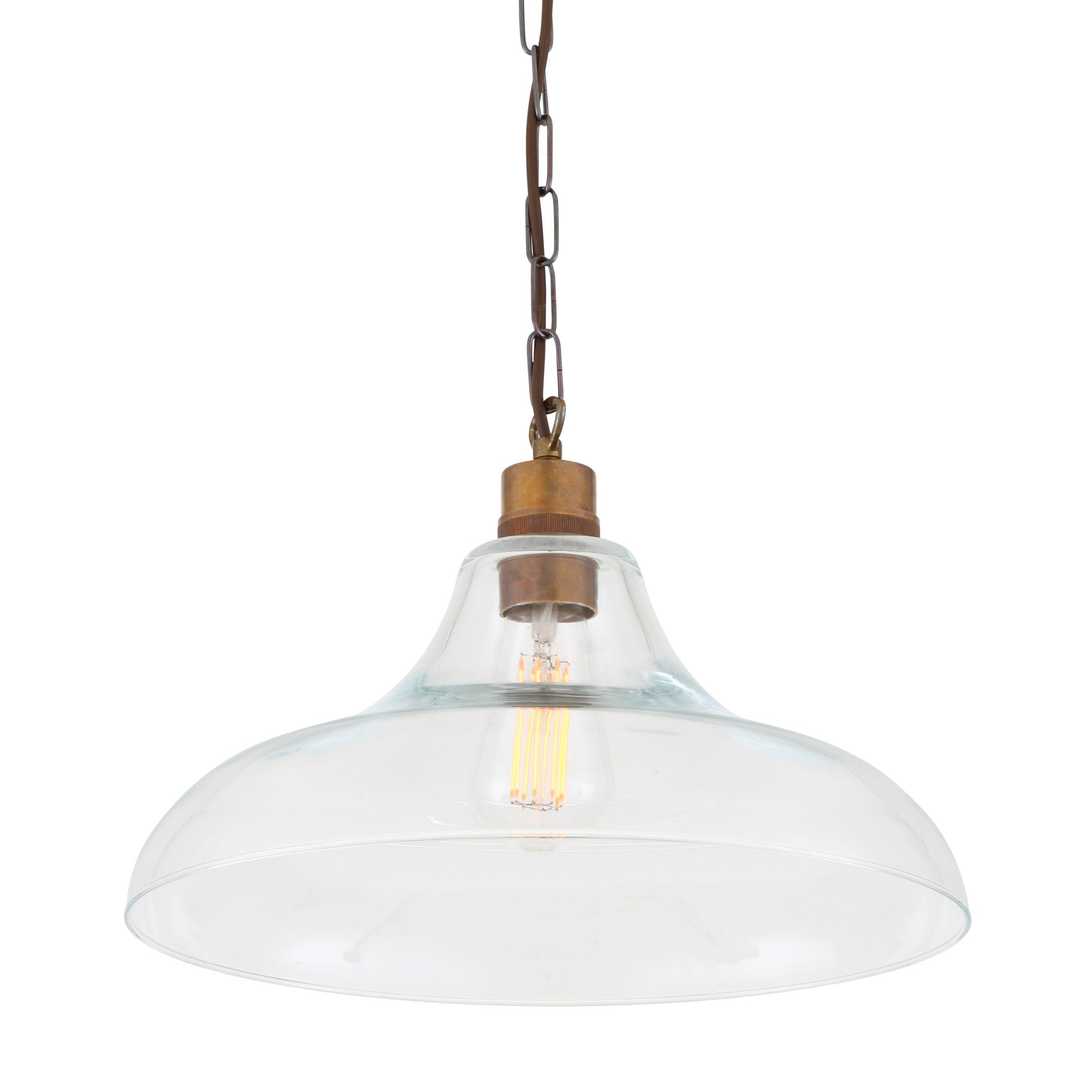 Clifton Pendant, Antique Brass