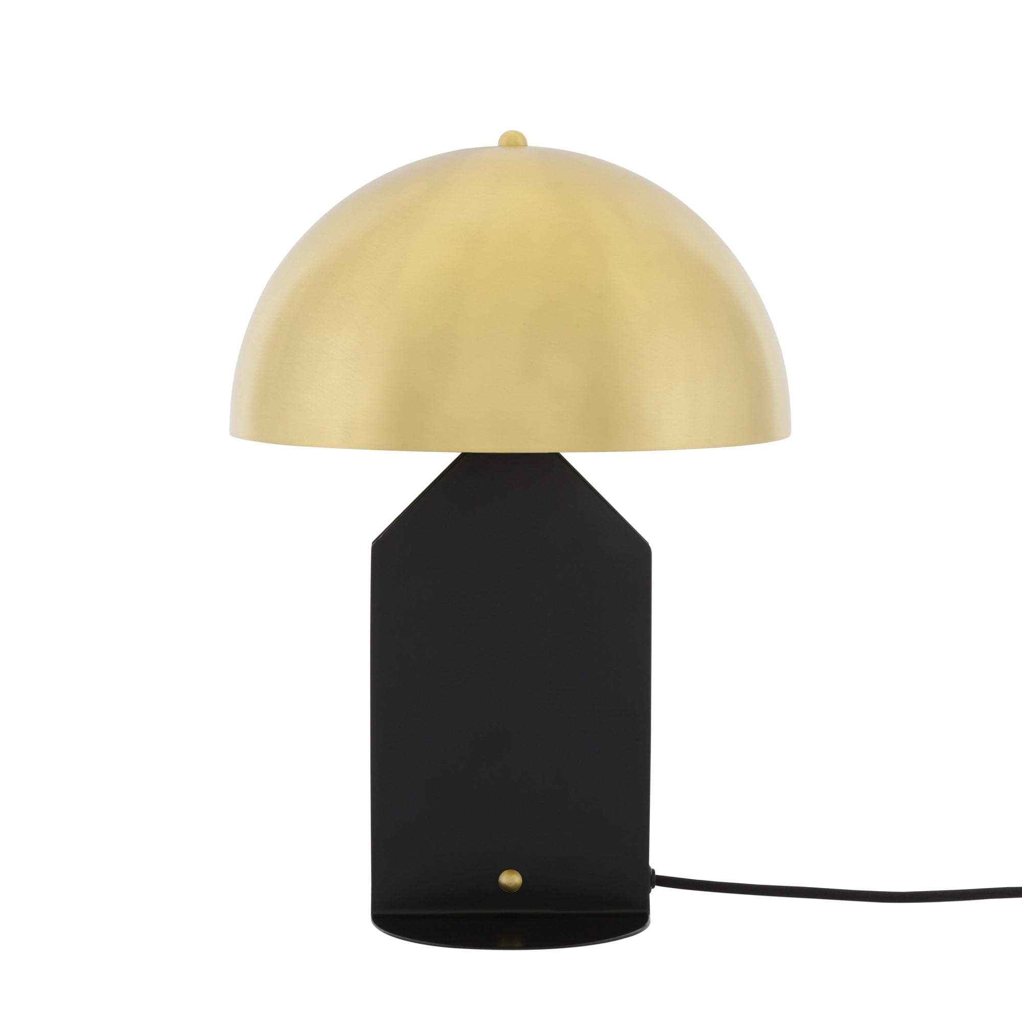 Pencil Table lamp, Matt black, Antique Brass