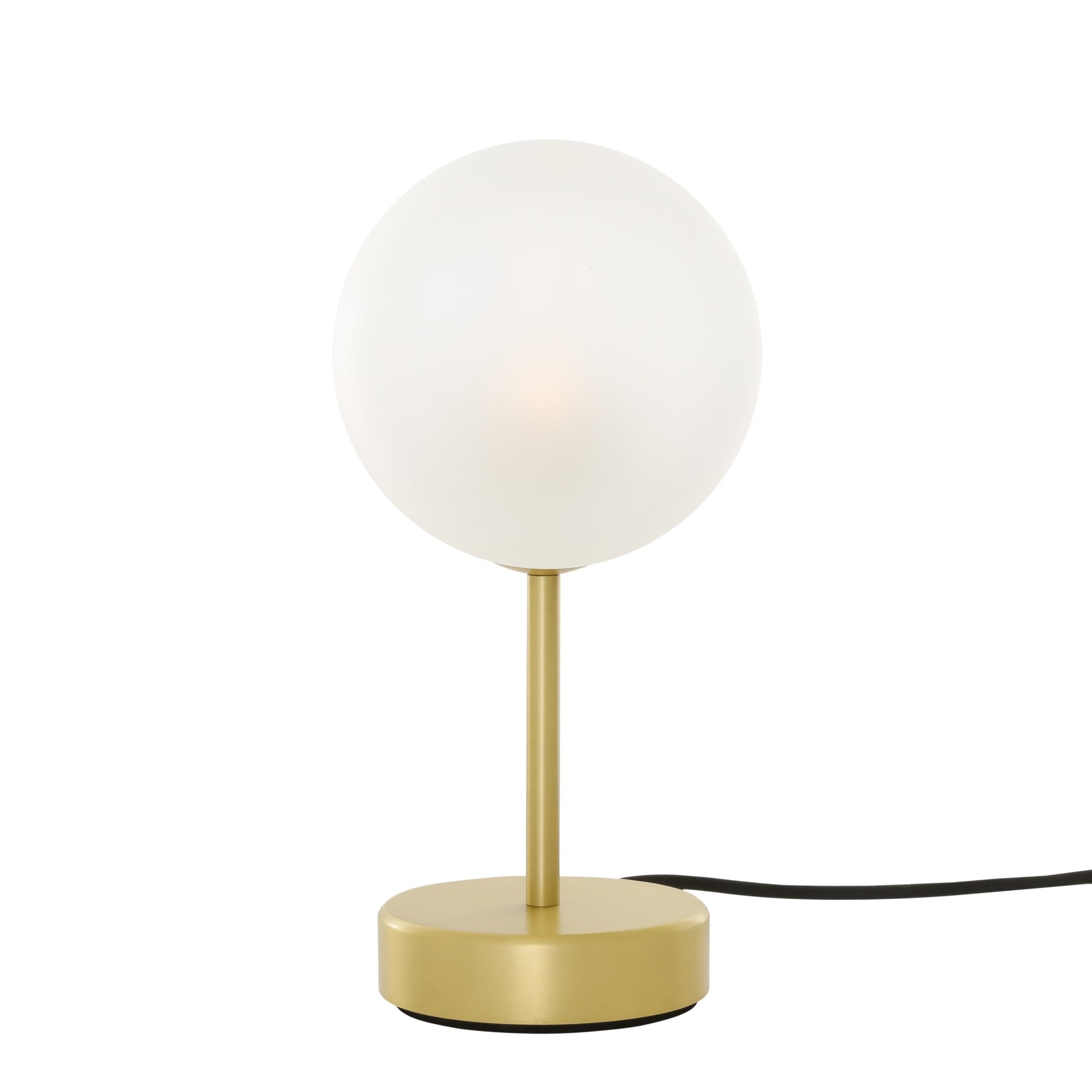 Helena Table Lamp, Antique Brass, Clear Glass