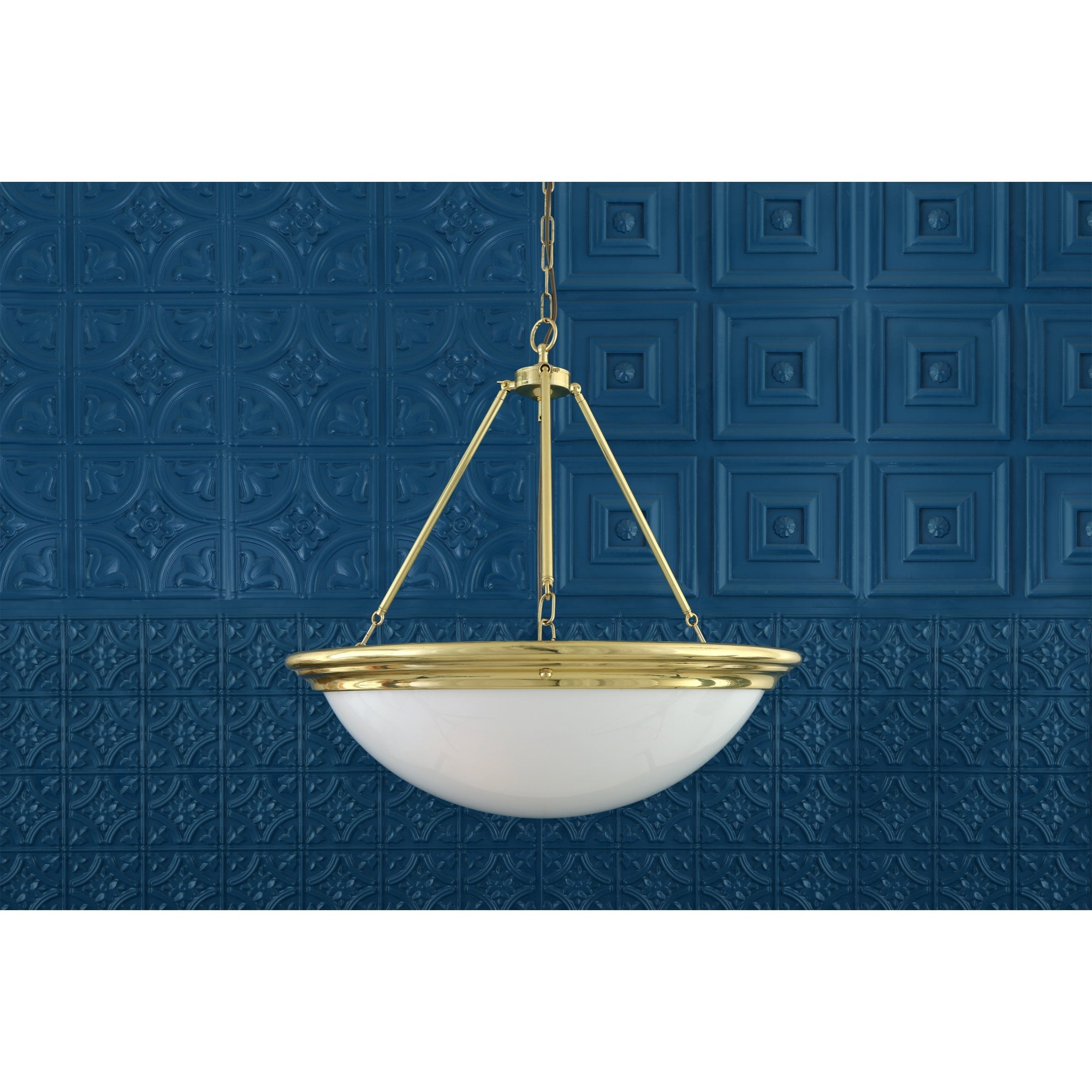 Athlone Pendant Light, Antique Brass