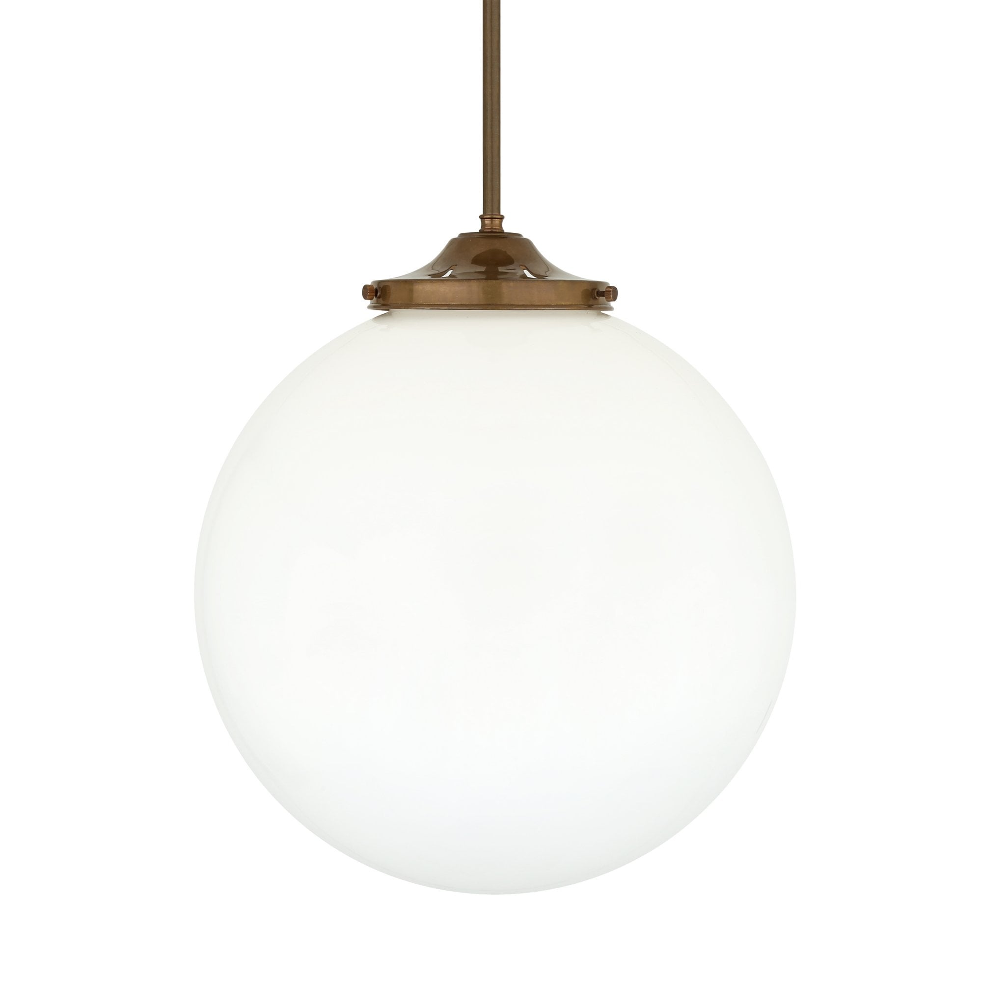 Luanda Globe Bar Pendant, Antique Brass