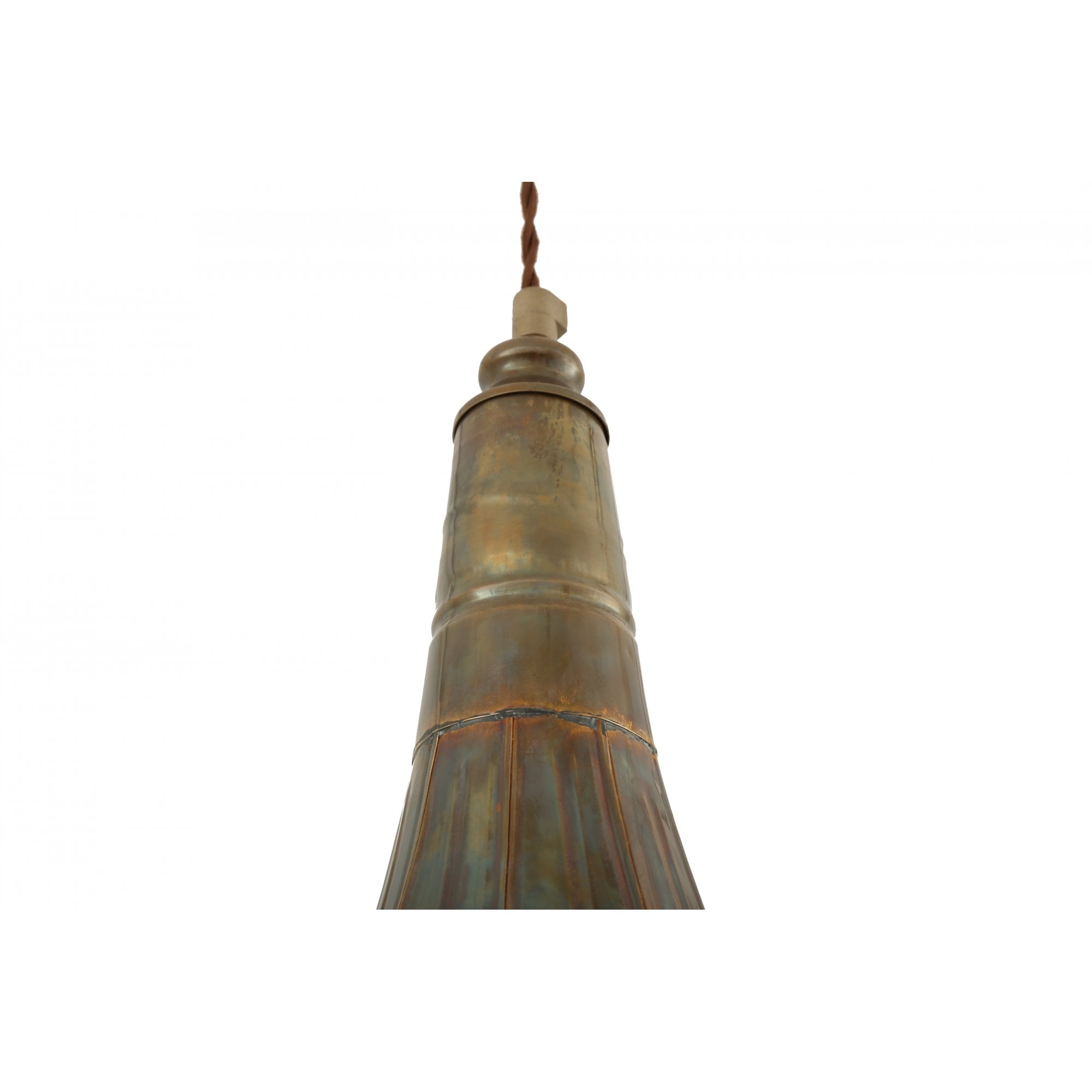 Vintage Gramophone Ceiling Pendant Light - Antique  Brass