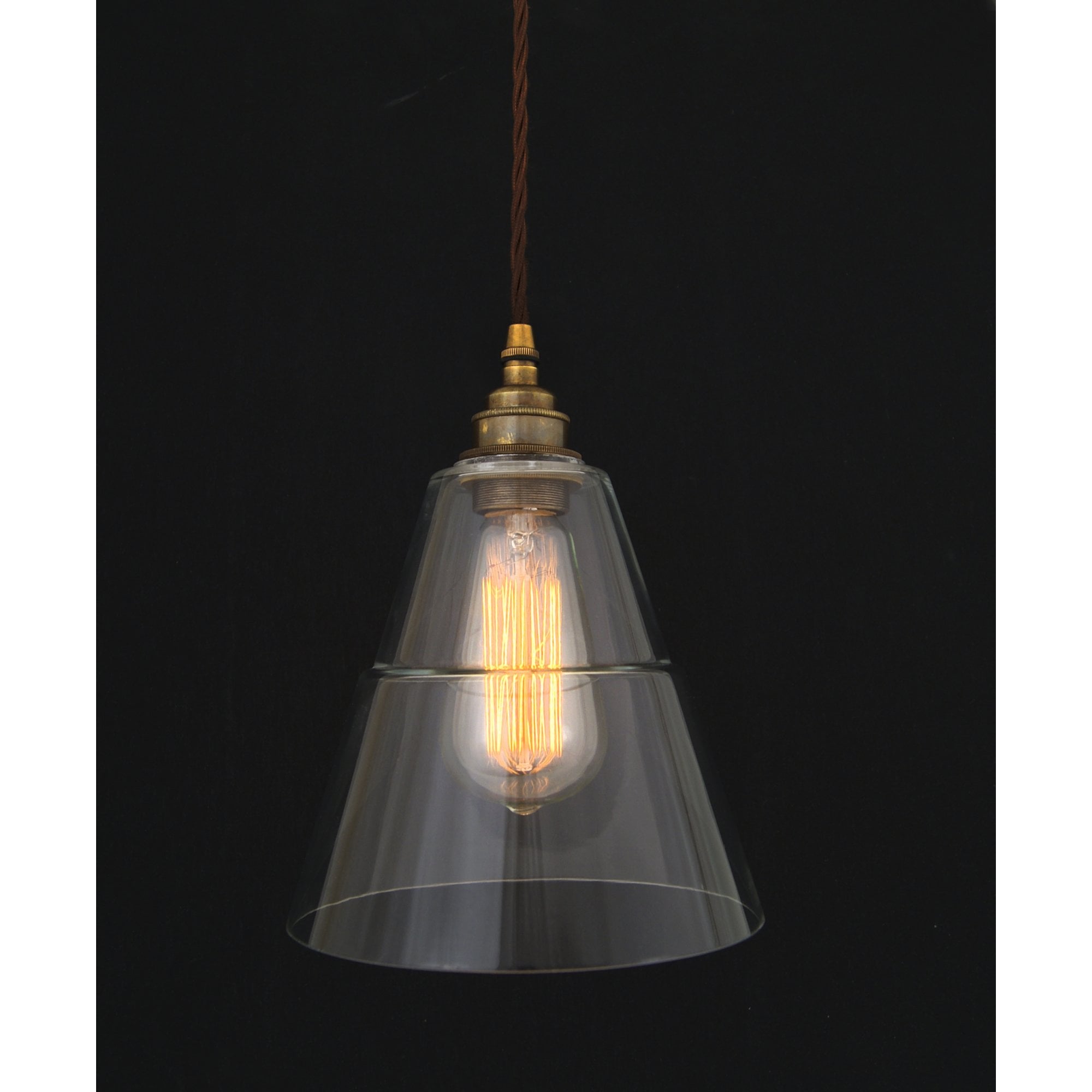 Lyx Retro Clear Glass Shade Ceiling Pendant