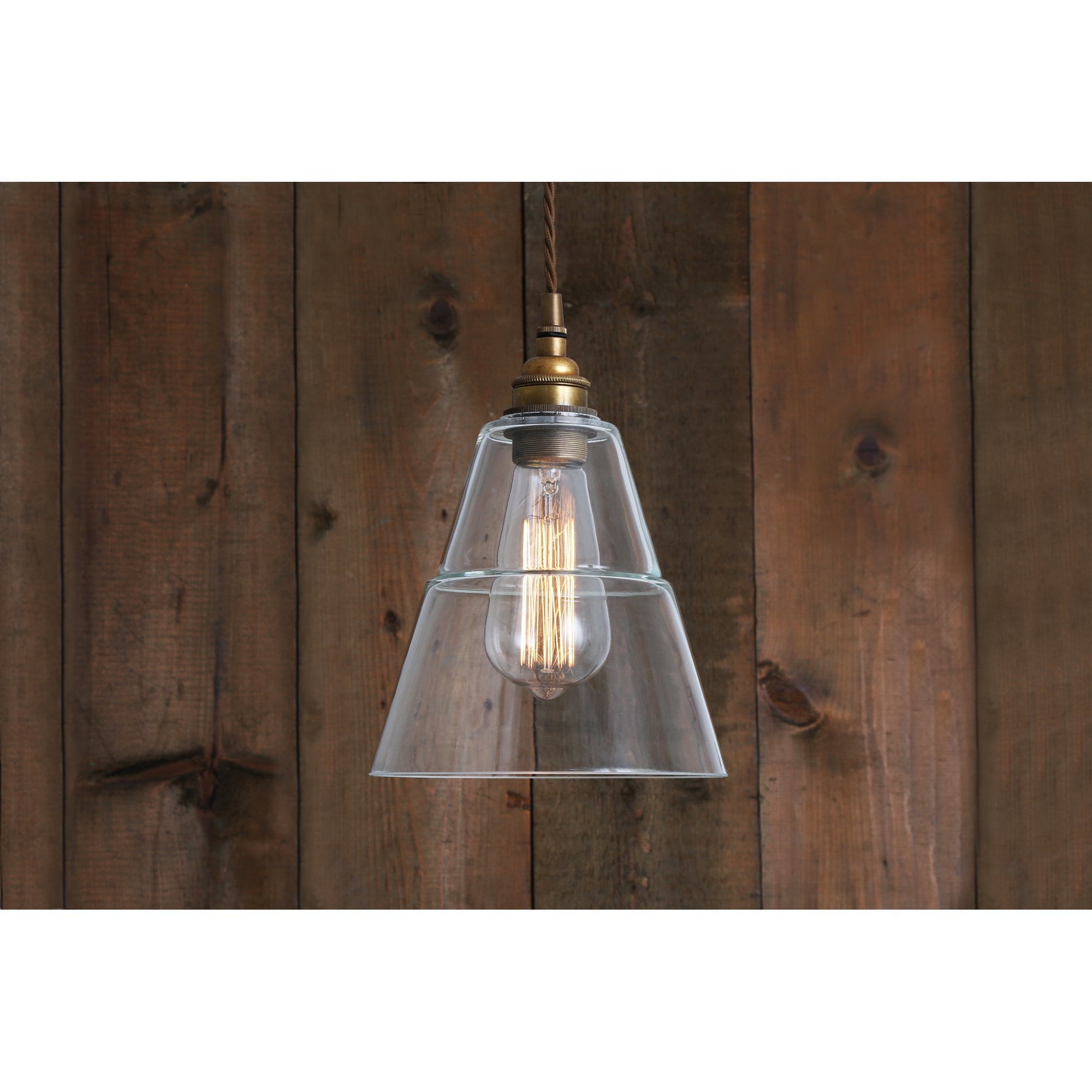 Lyx Retro Clear Glass Shade Ceiling Pendant