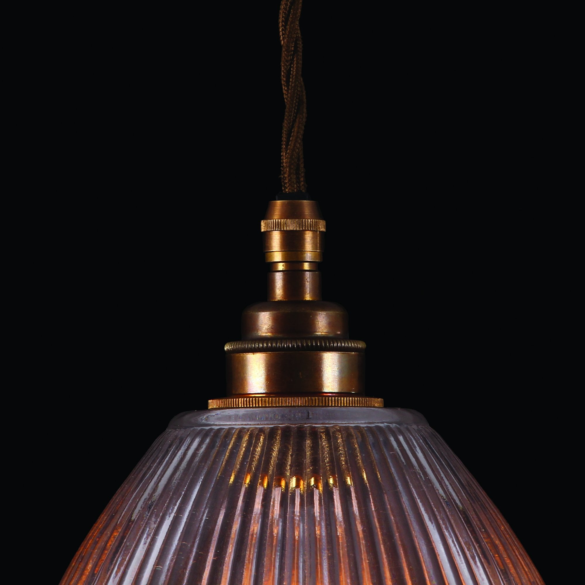 Corvera Retro Traditional Rigid Glass Shade Ceiling Pendant