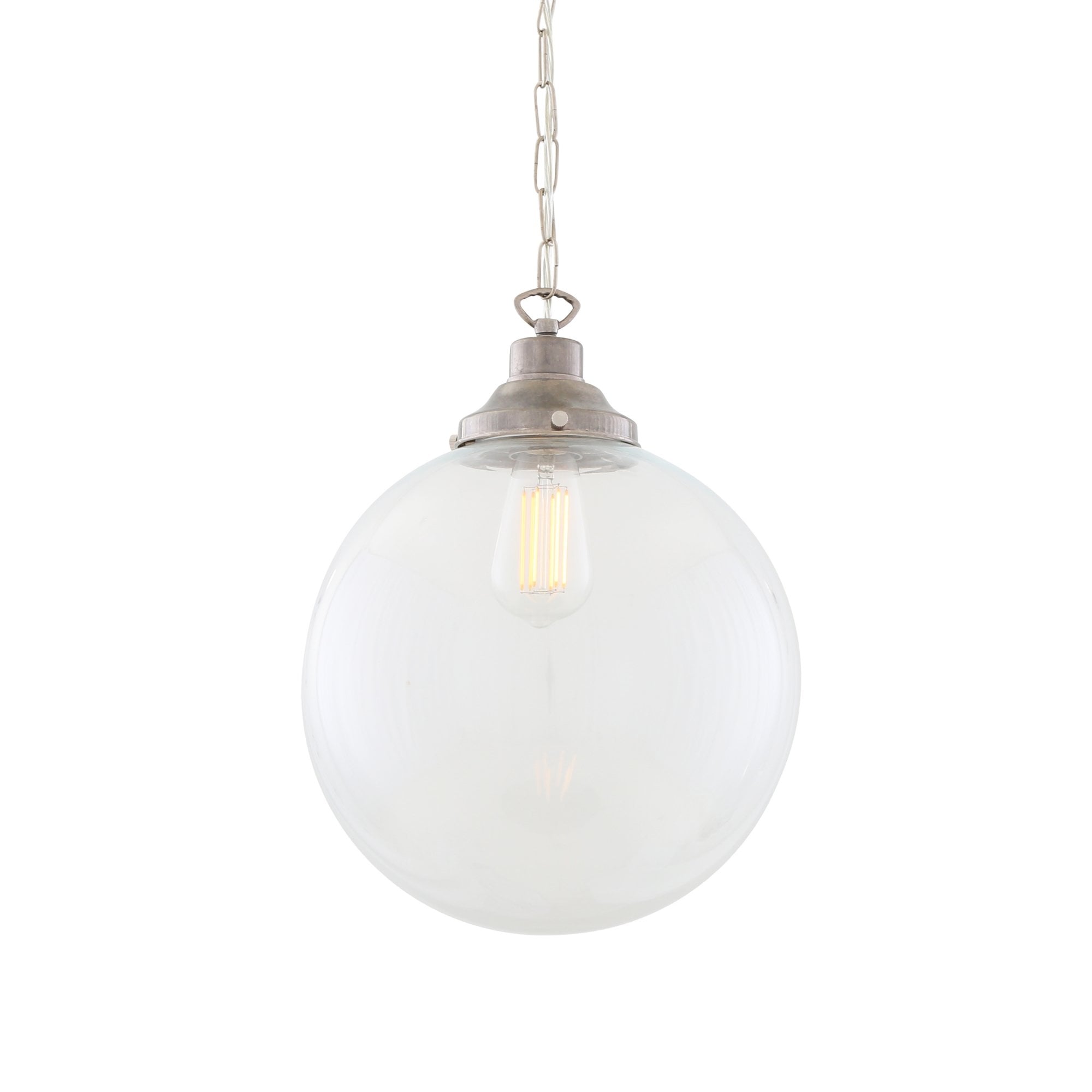 Raid Antique Clear Globe Glass Hanging Ceiling Pendant Light