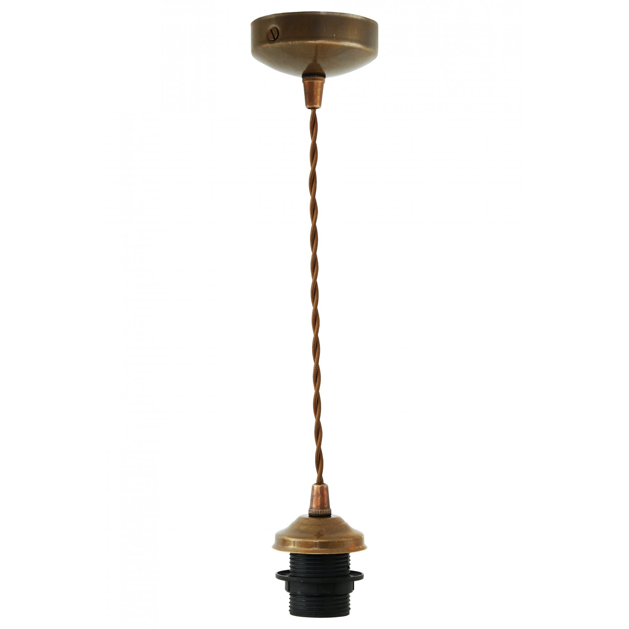 Doha Antique Twisted Hanging Briaded Suspension Pendant