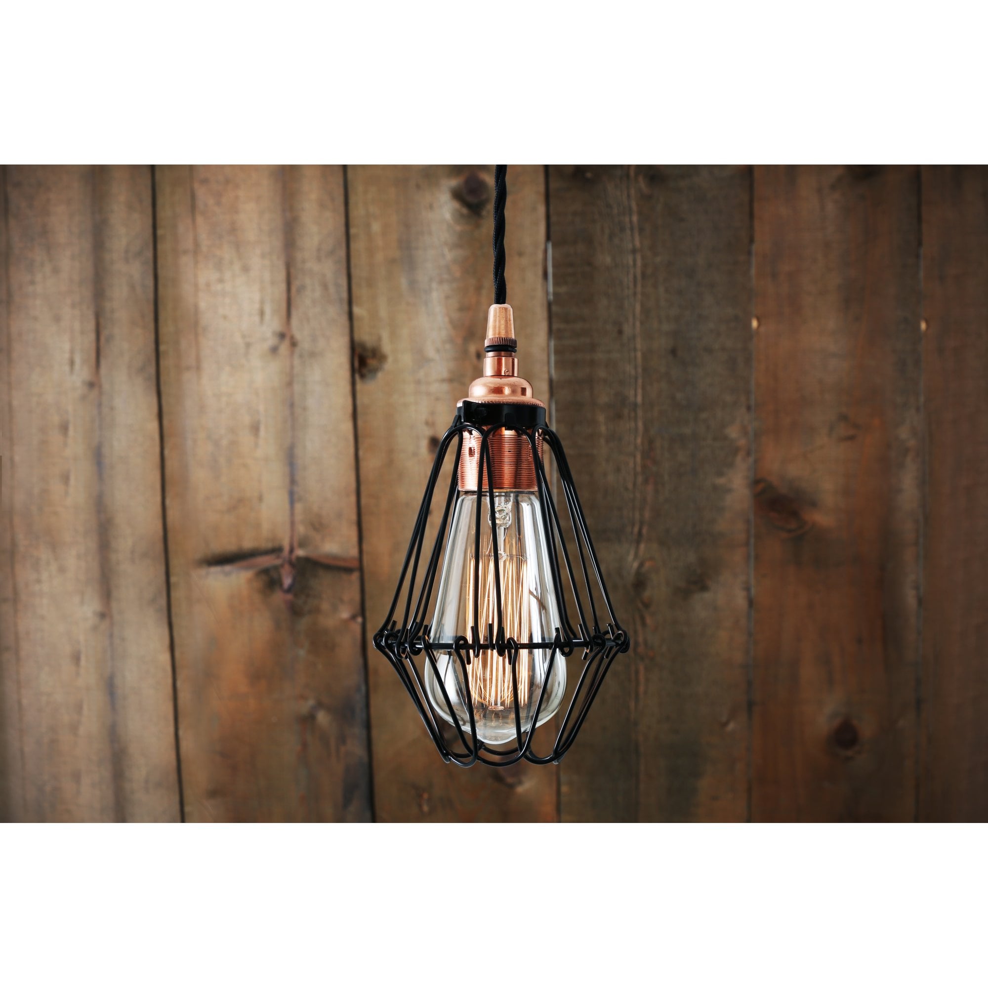 Juba Retro Open Adjustable Cage Ceiling Pendant