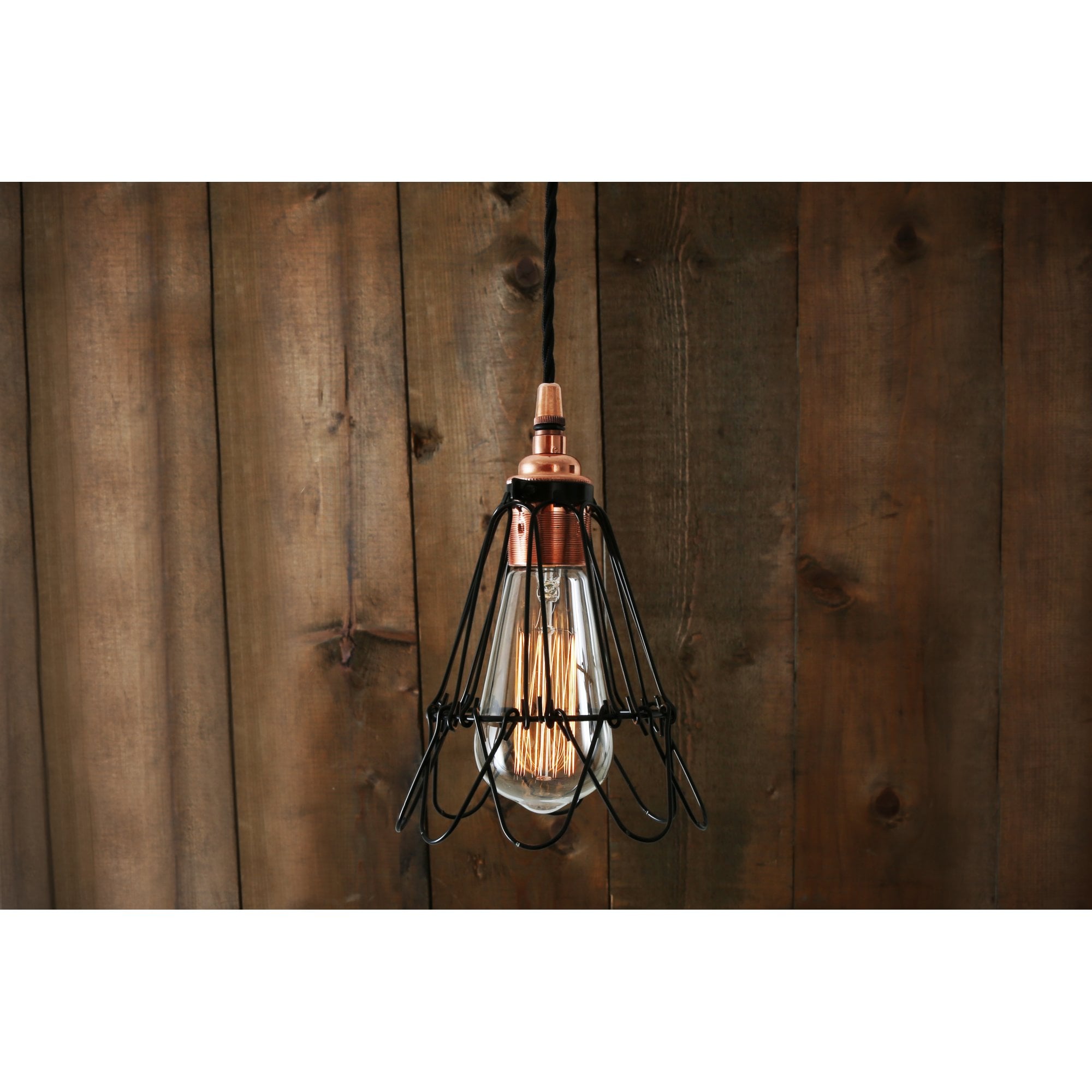 Juba Retro Open Adjustable Cage Ceiling Pendant