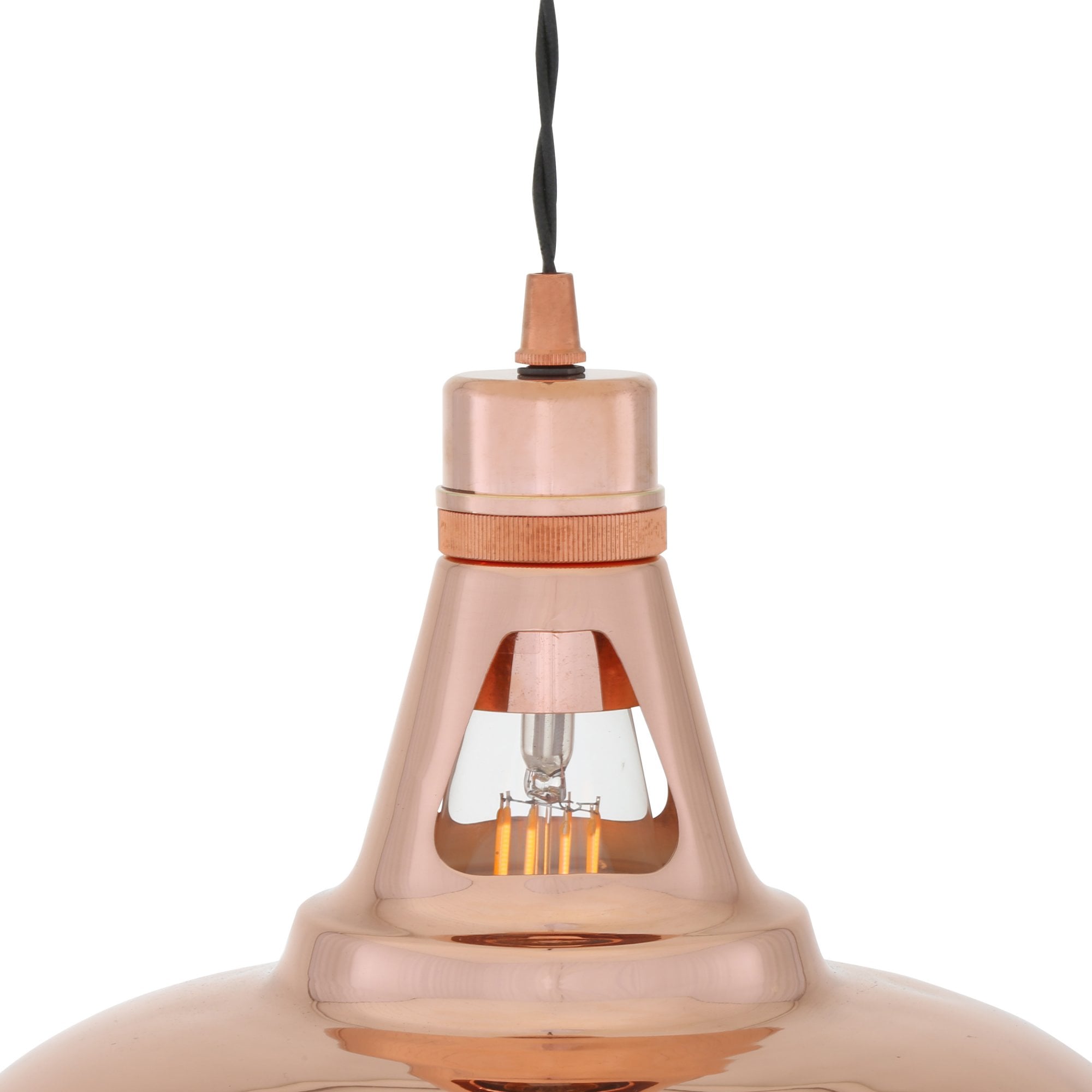 Minsk Industrial Pendant, Polished Copper