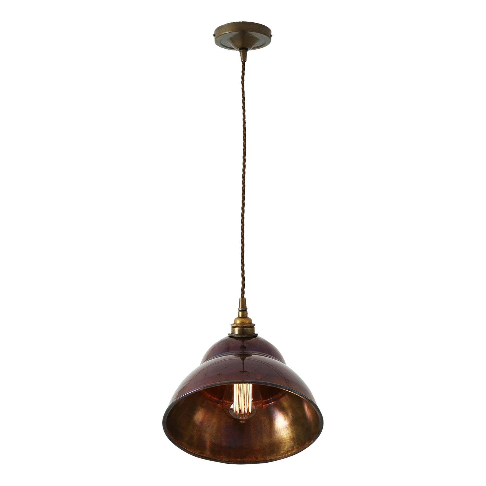 La Paz Rustic Antique Ceiling Bowl Pendant Light