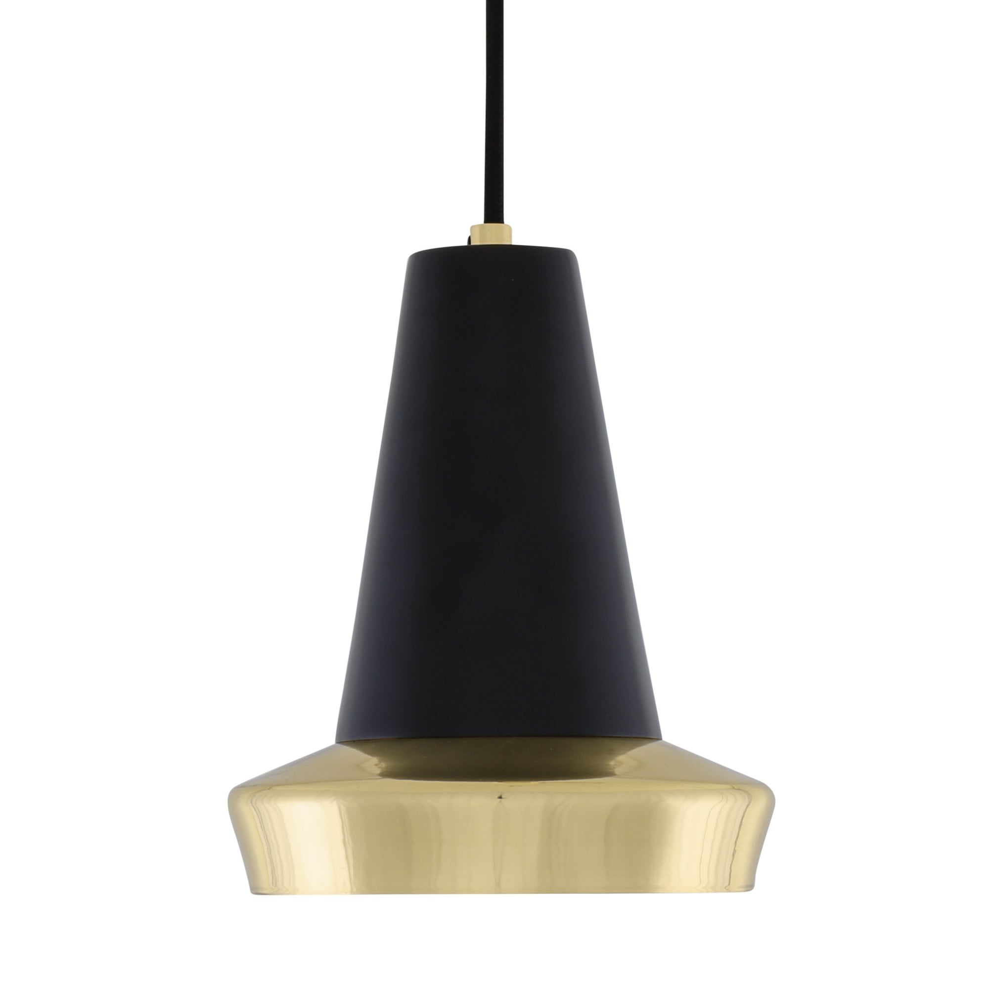 Malabo Pendant, Polished Brass & Matt Black