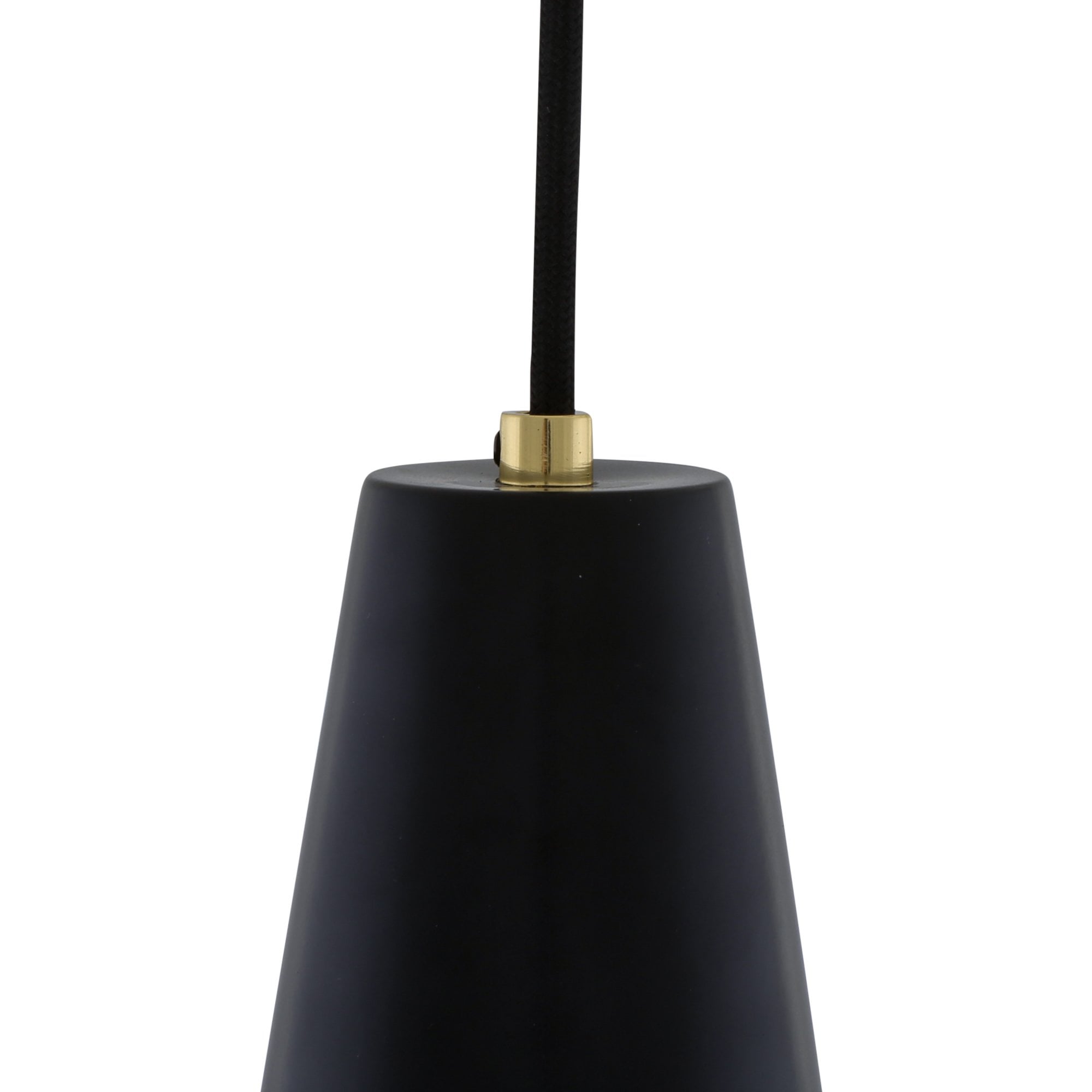 Malabo Pendant, Polished Brass & Matt Black