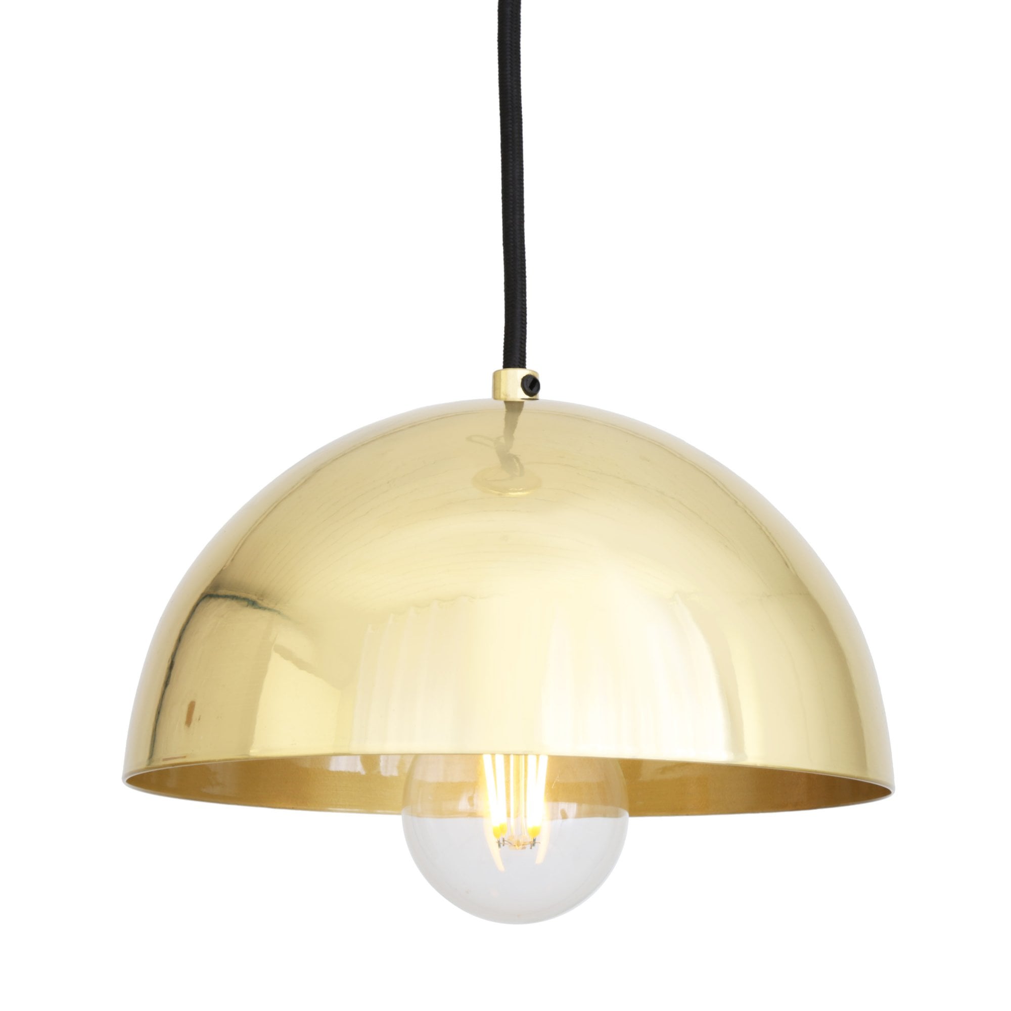 Maua 20cm Pendant, Antique Brass