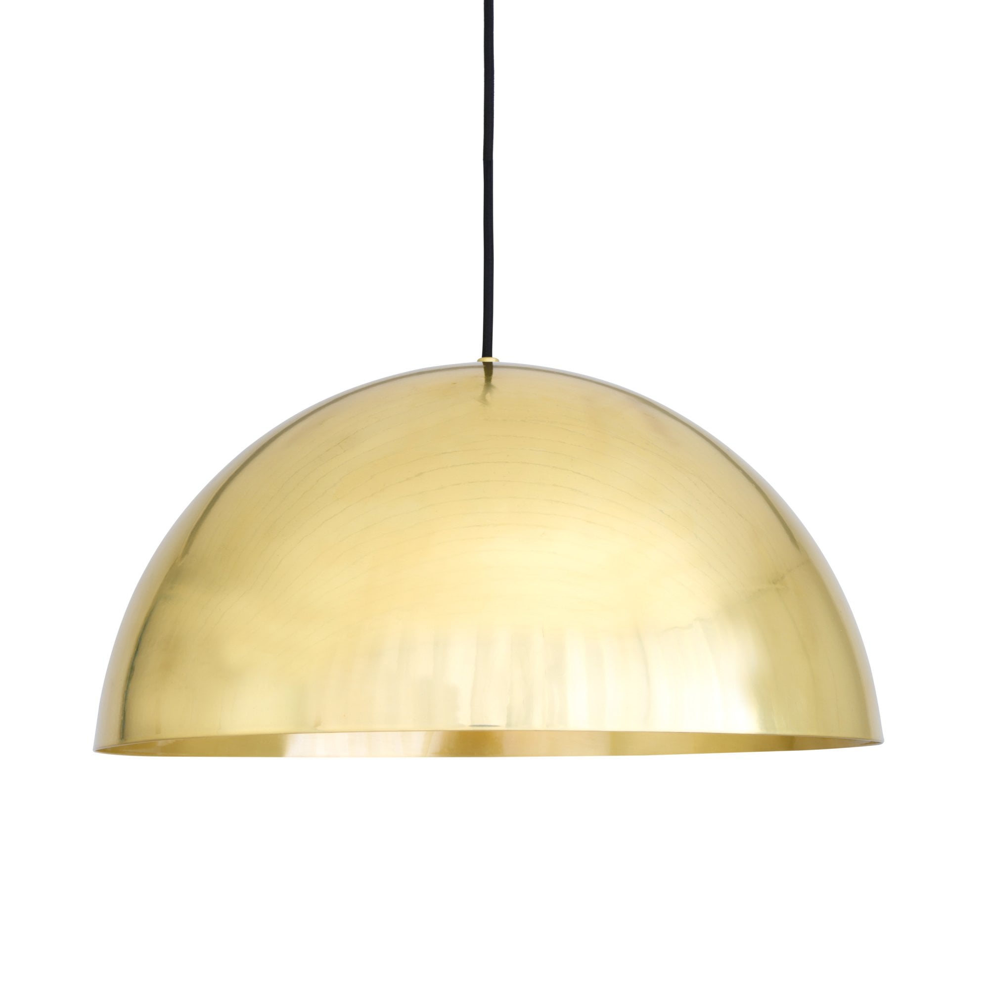 Maua Traditional Brass Open Bowl Ceiling Pendant Light