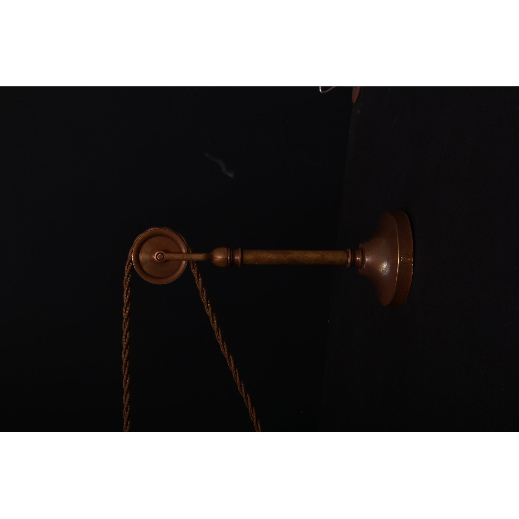 Rigale Pulley Wall Light, Antique Brass