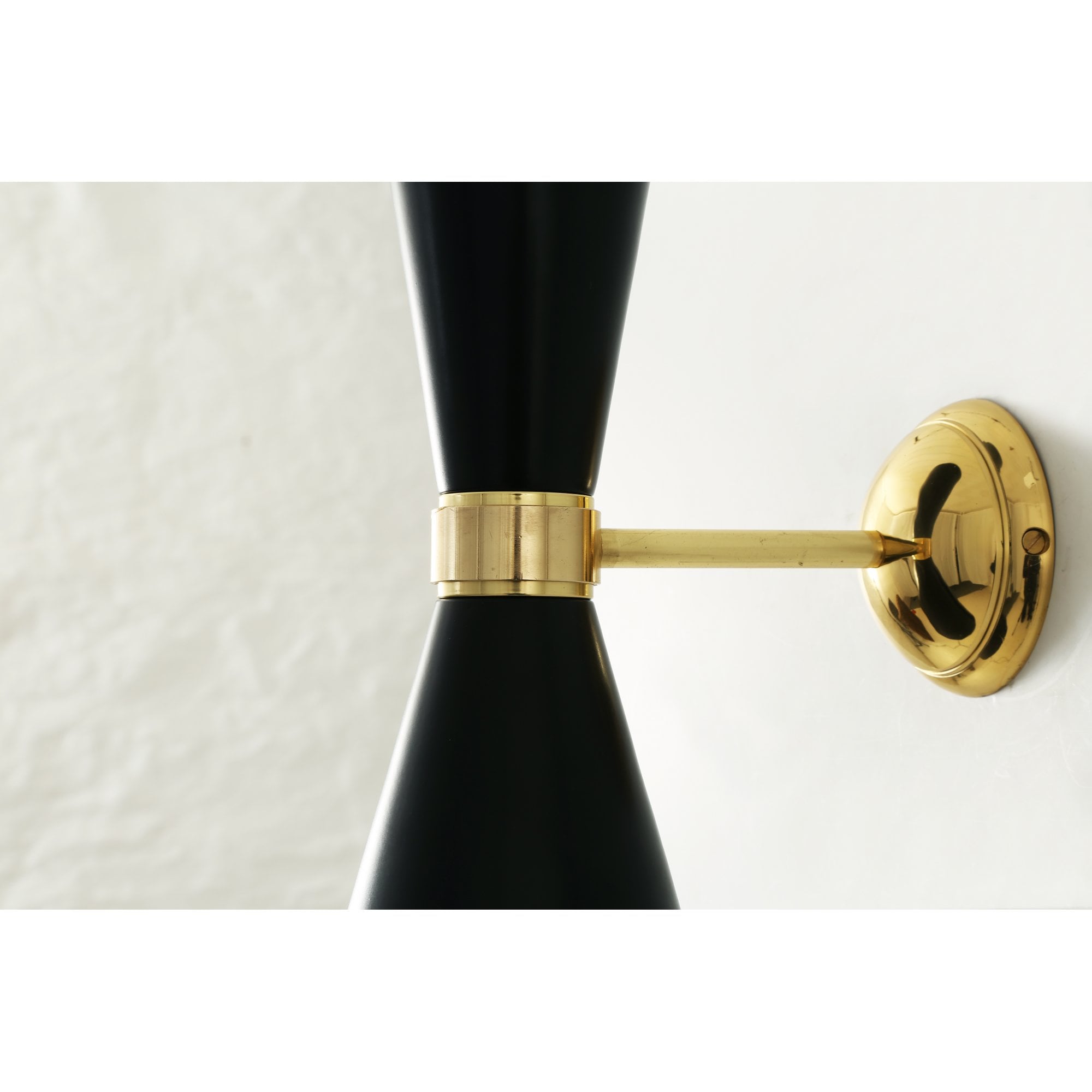 Cairo Wall Light, Polished Brass & Matt Black