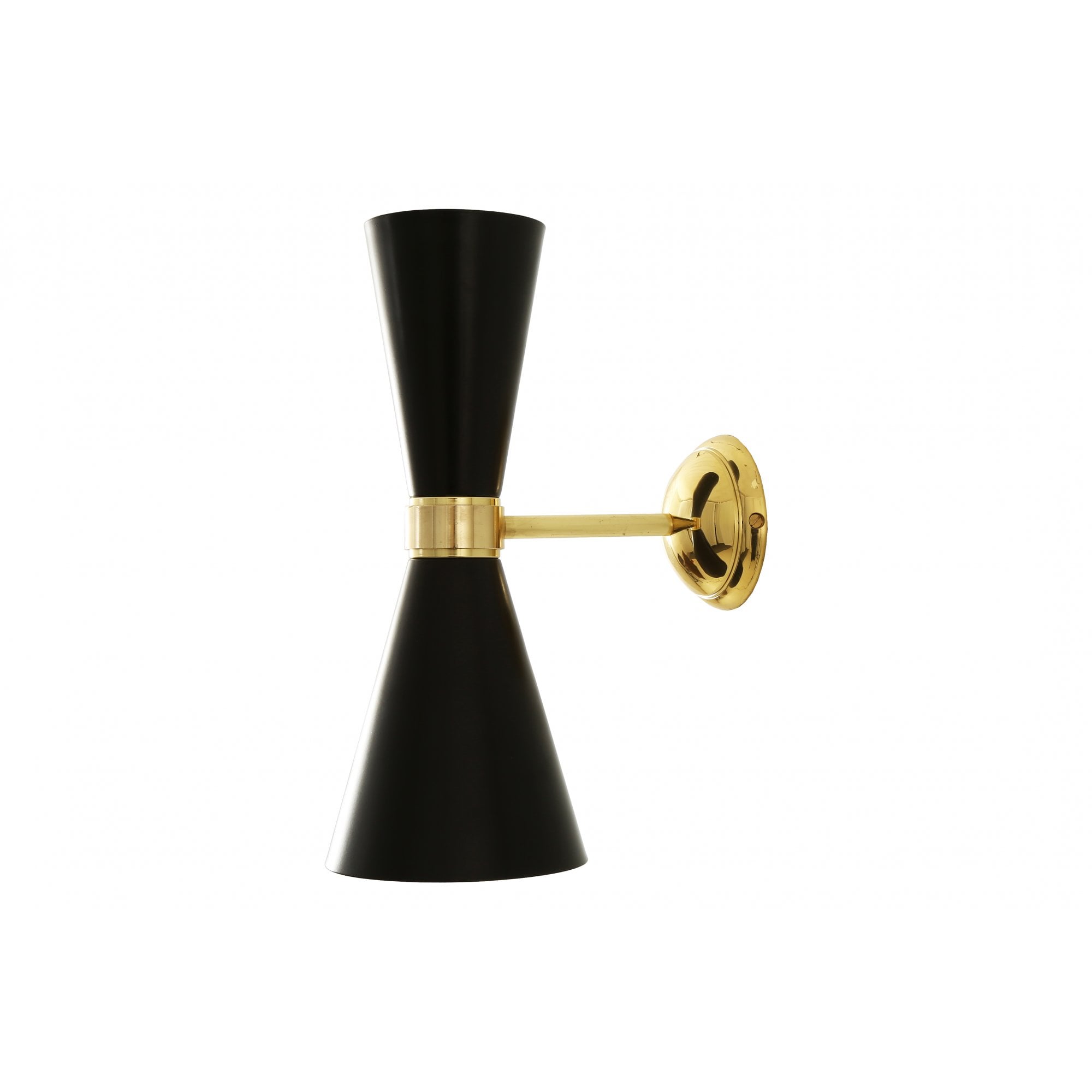 Cairo Wall Light, Polished Brass & Matt Black