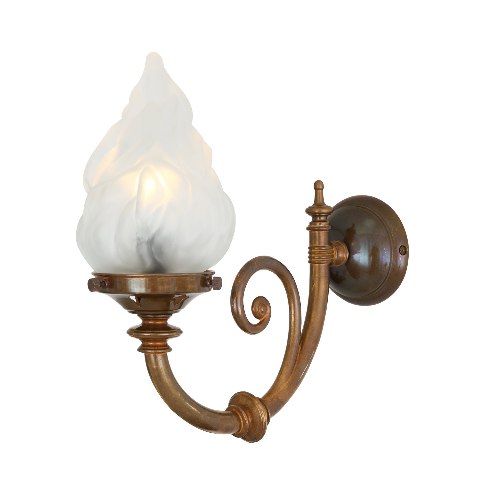 Darwin Wall Light, Antique Brass