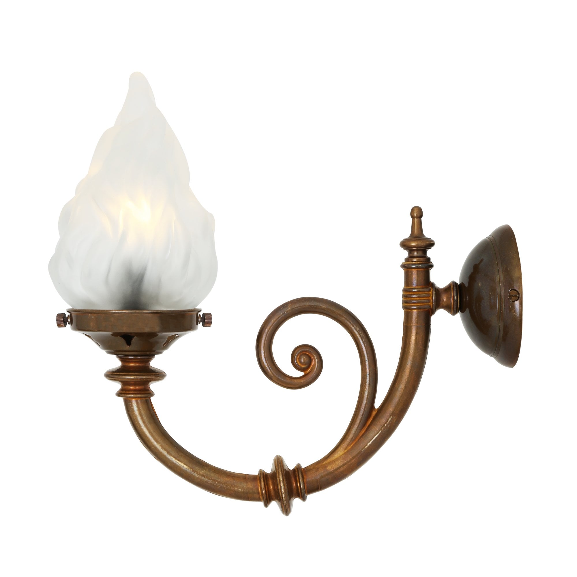 Darwin Wall Light, Antique Brass