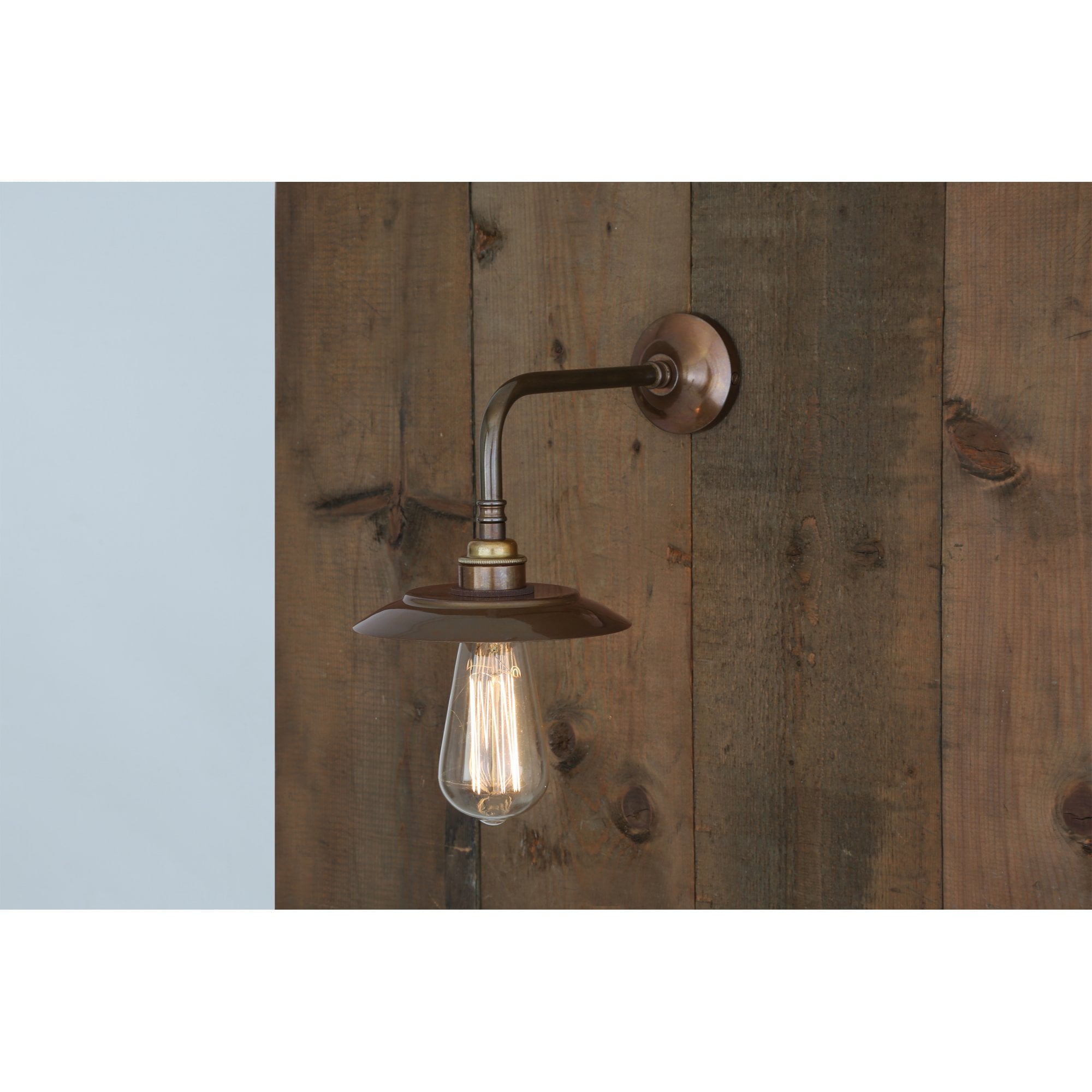 Reznor Wall Light, Antique Brass