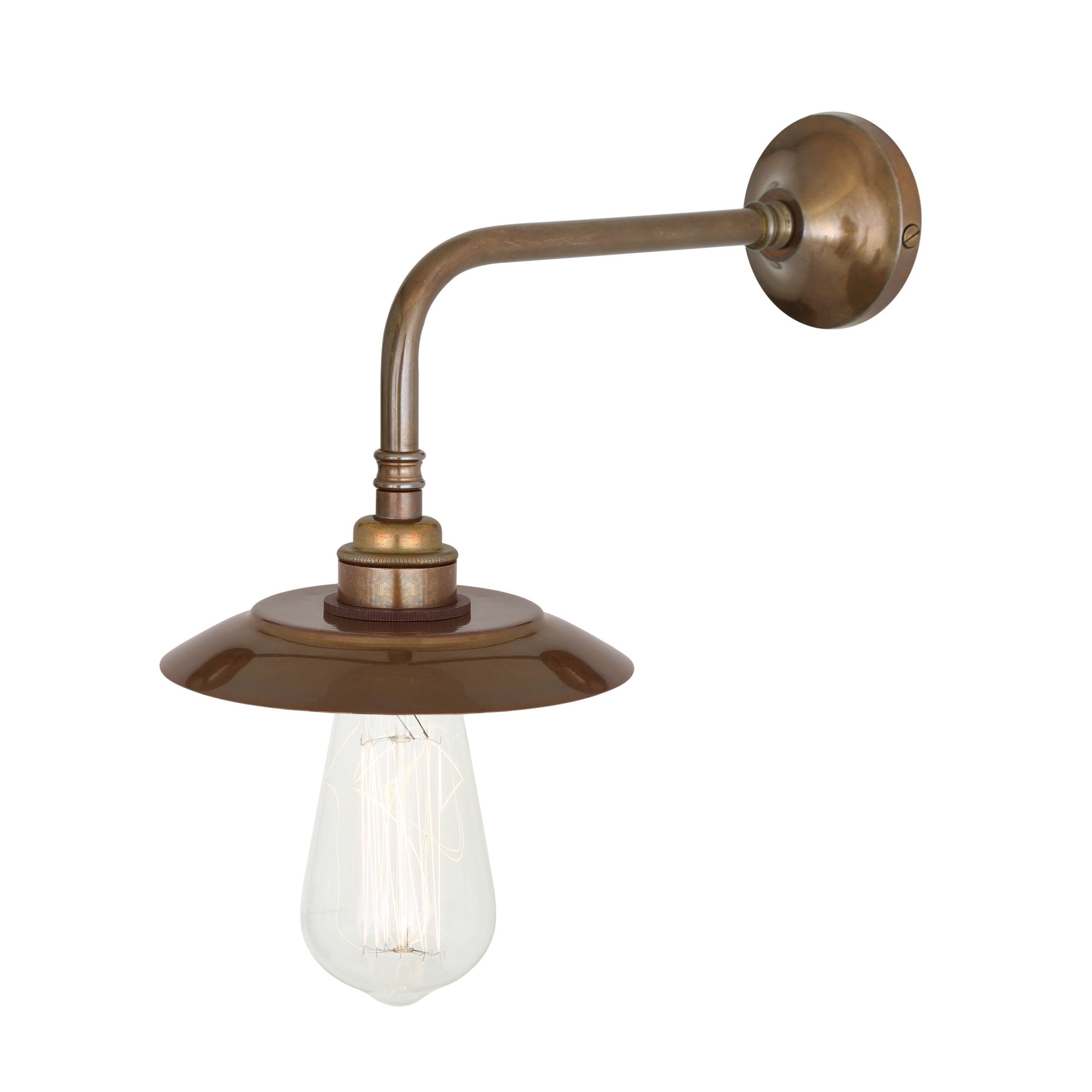 Reznor Wall Light, Antique Brass