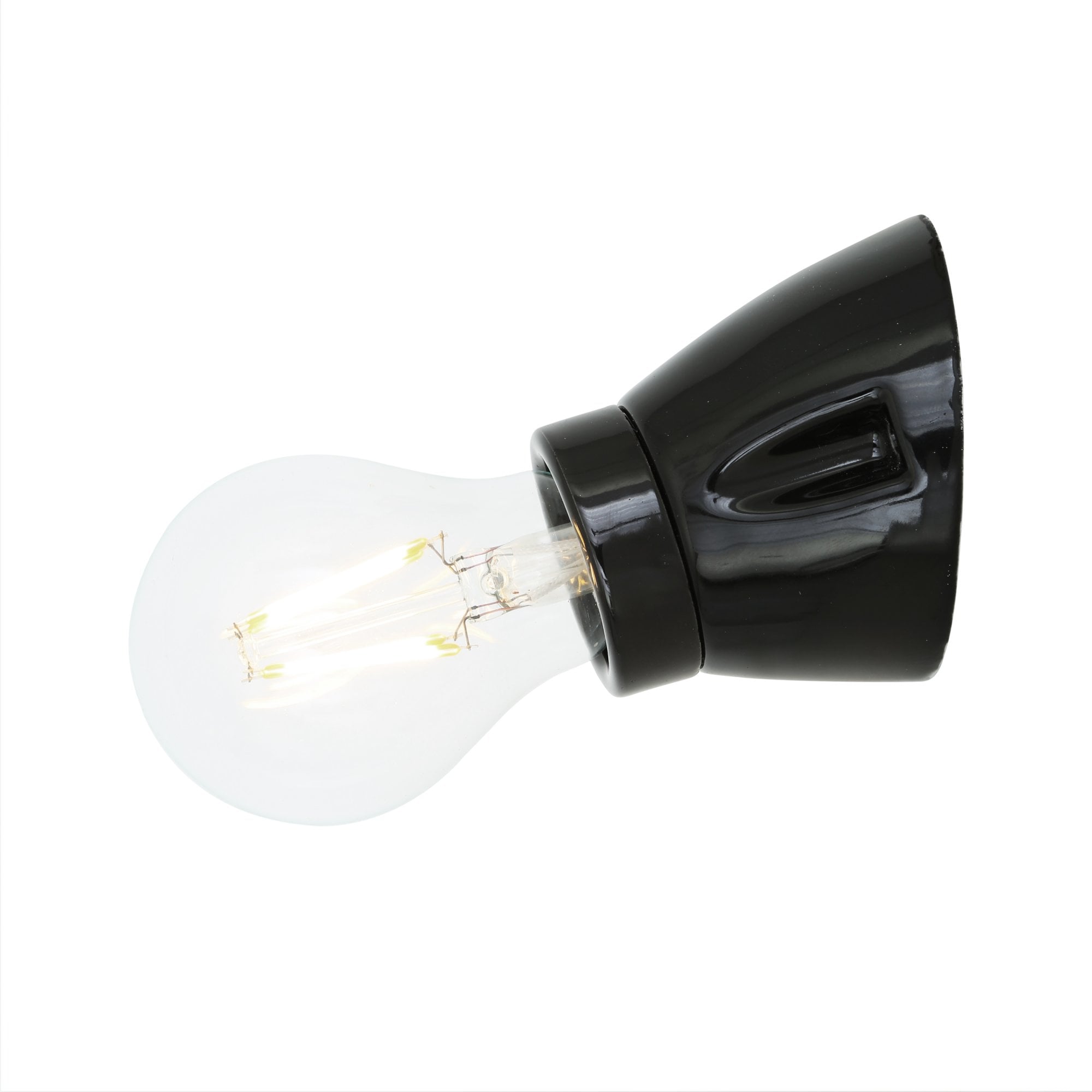 Baltimore Angled Flush Light Fitting, Black